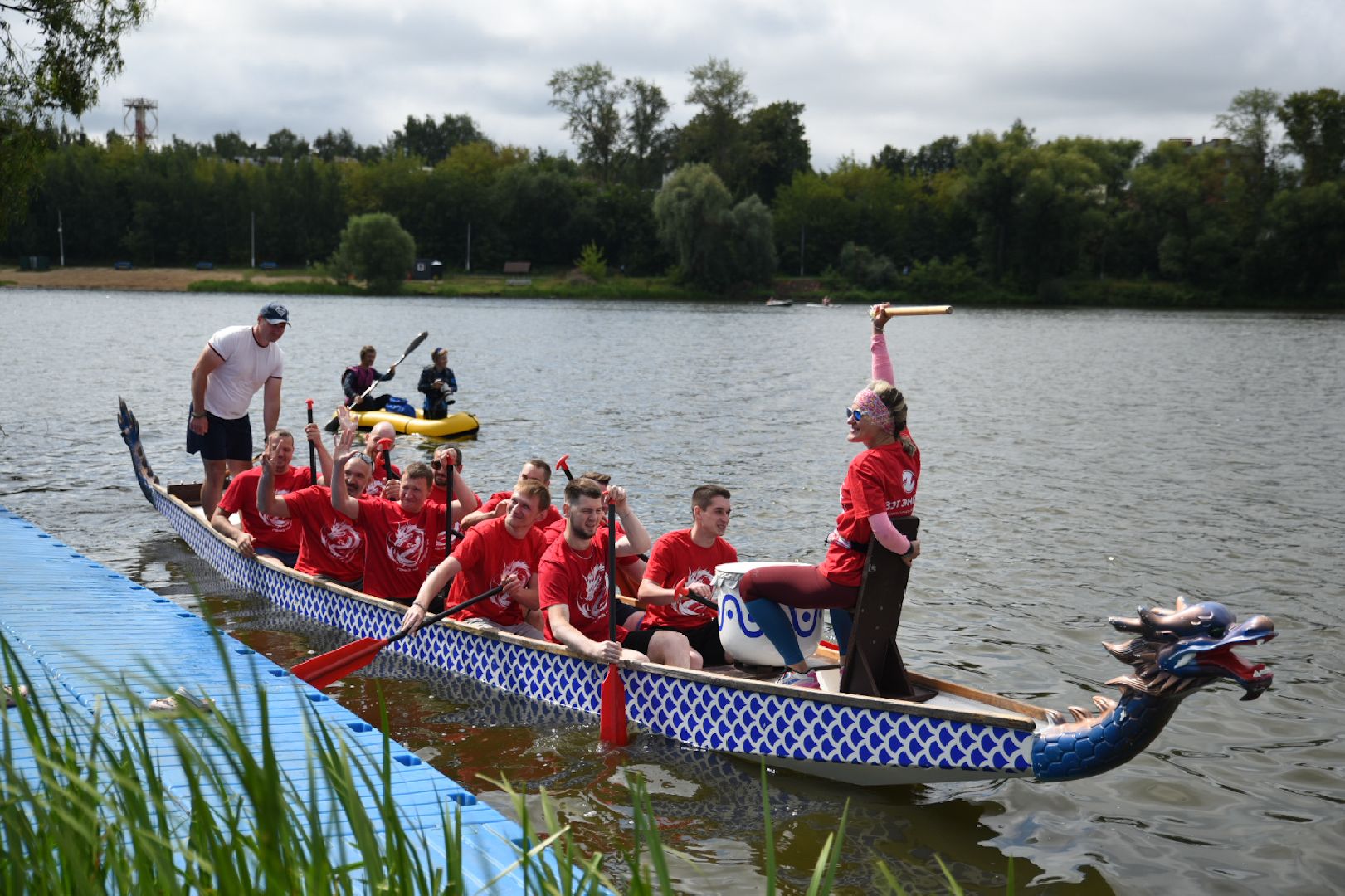 Бронницы, Спорт, День города, Гонки драконов, Гонки на лодках Дракон,