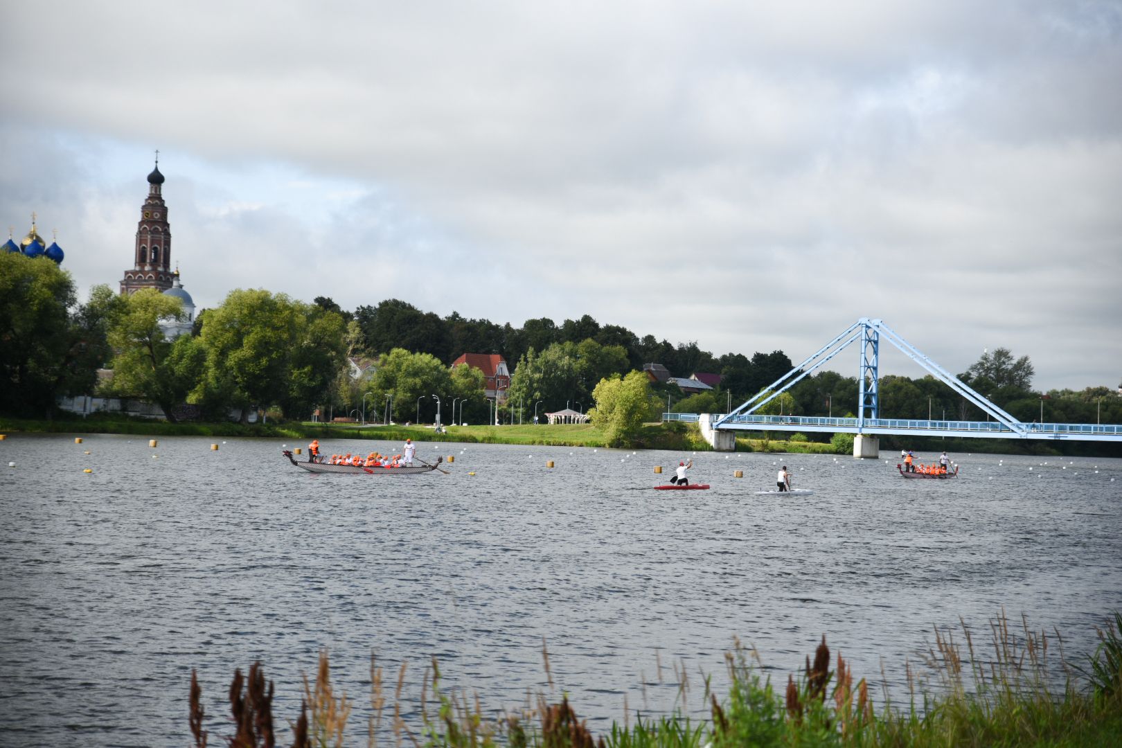 Бронницы, Спорт, День города, Гонки драконов, Гонки на лодках Дракон,