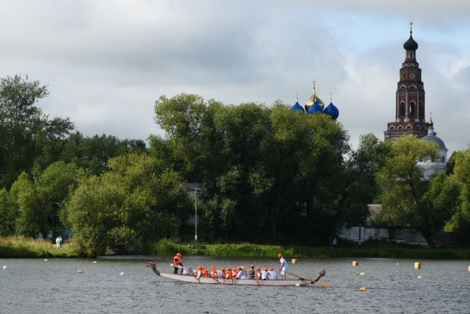 Бронницы, Спорт, День города, Гонки драконов, Гонки на лодках Дракон,