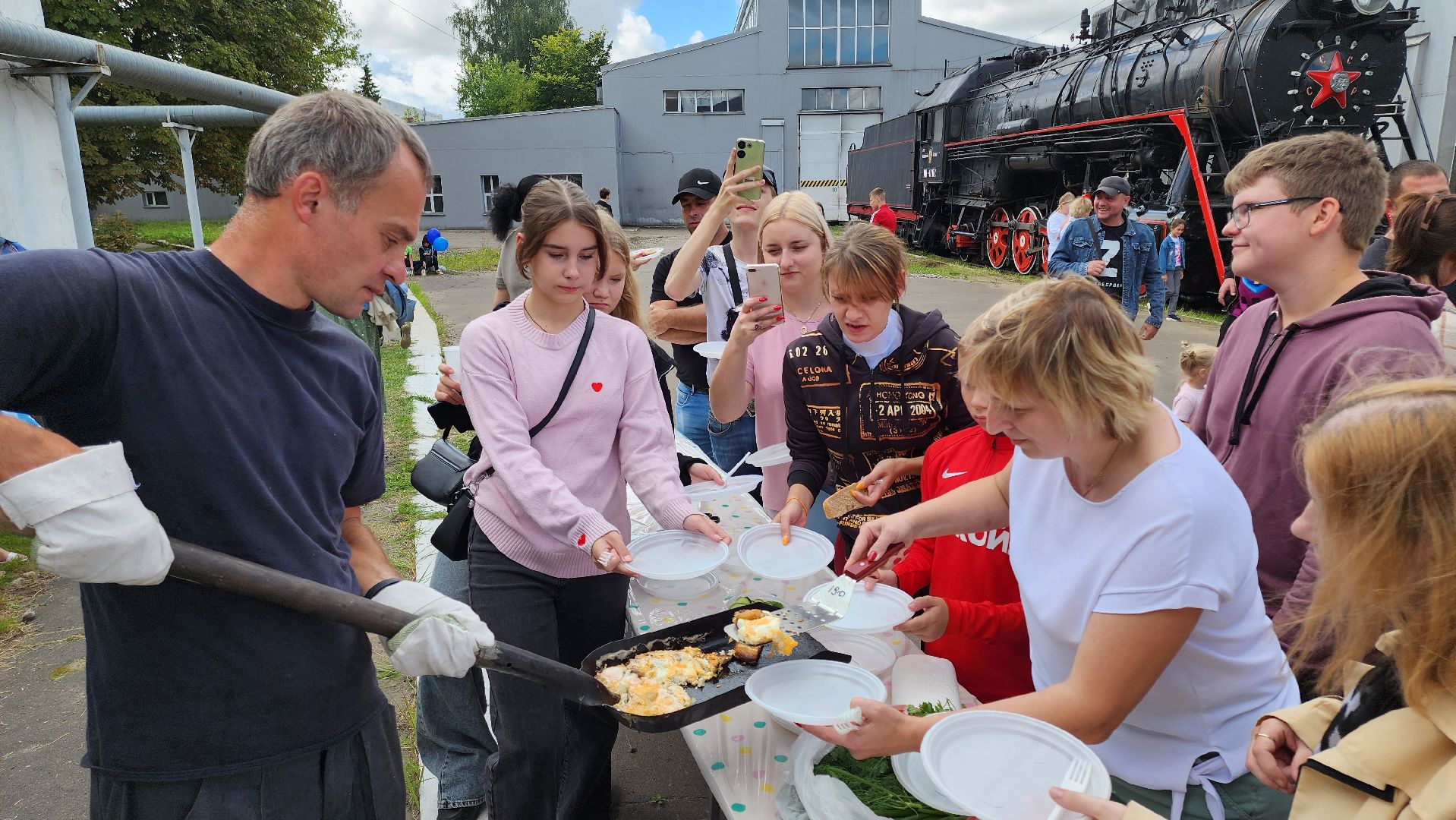 кашира, ожерелье, день железнодорожника, праздник, локомотивное депо,
