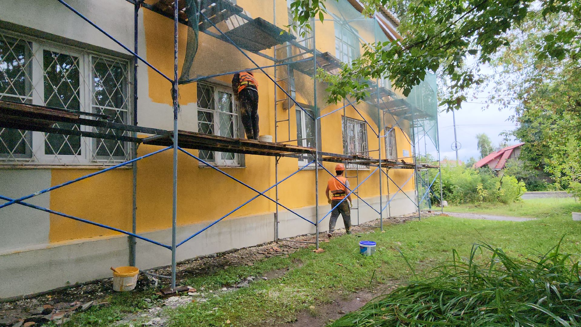 серпухов, улица калинина, ремонт фасада, капремонт, жкх,