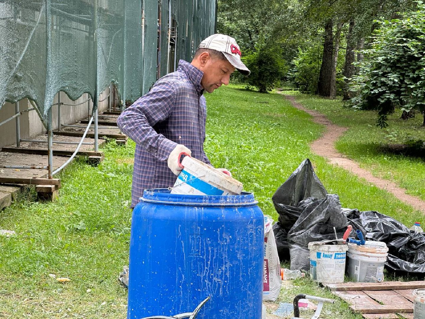 фасад, капитальный ремонт, бригада рабочих, городской округ восход,