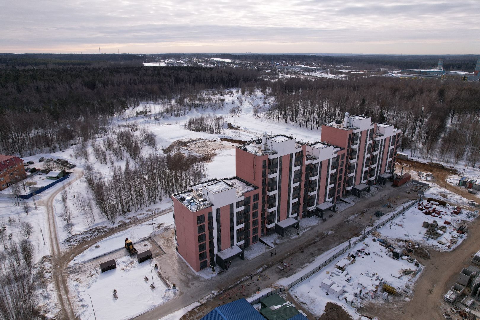 видео с коптера, переселение, солнечногорск,
