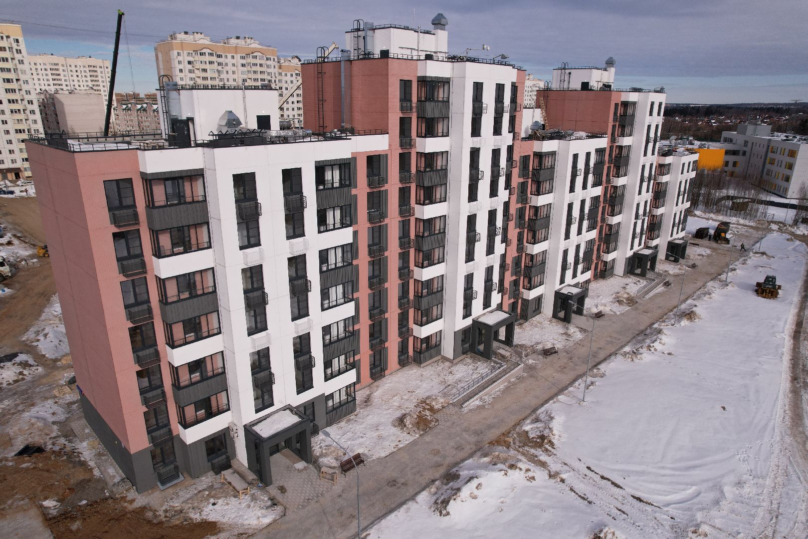 видео с коптера, переселение, солнечногорск,