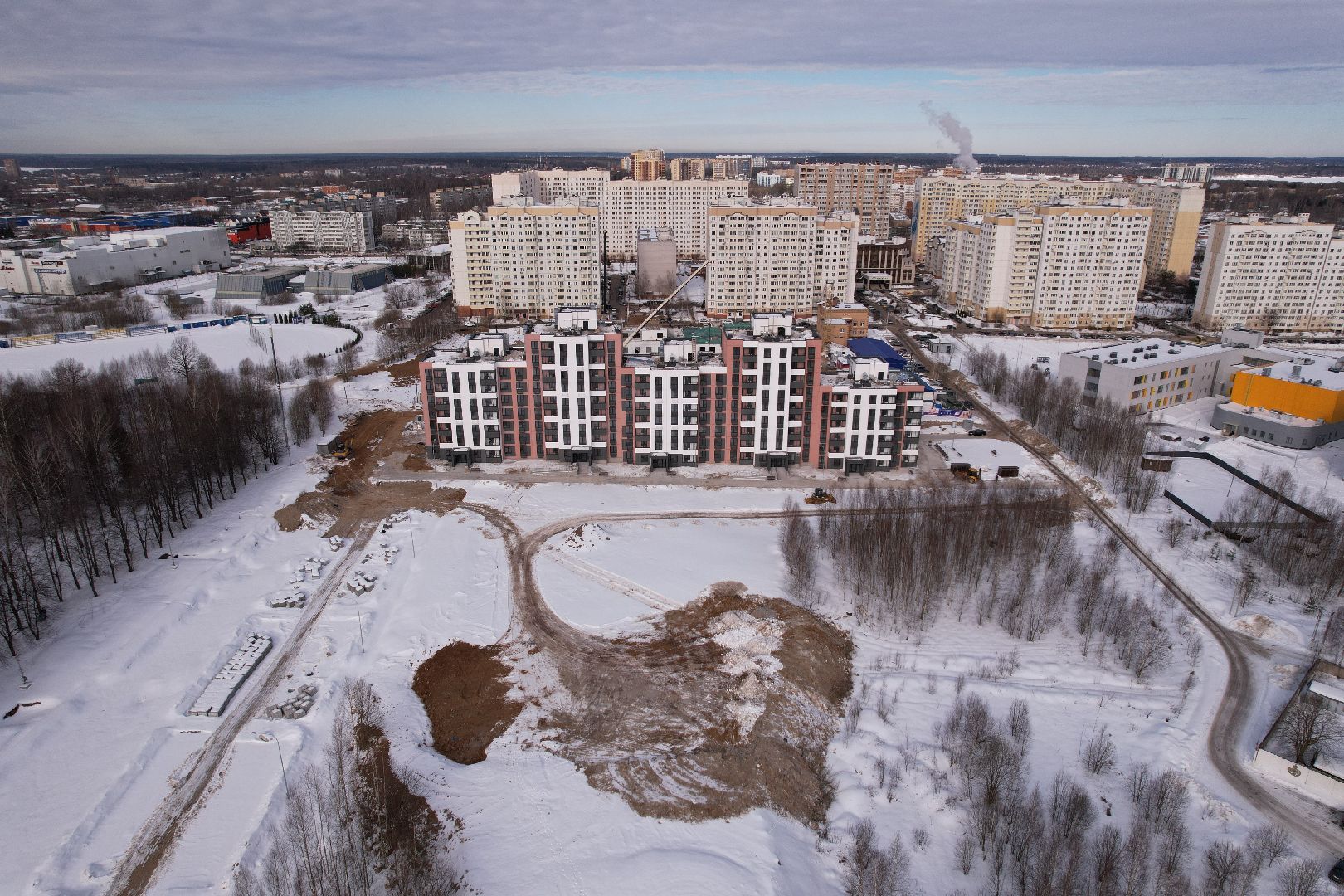 видео с коптера, переселение, солнечногорск,