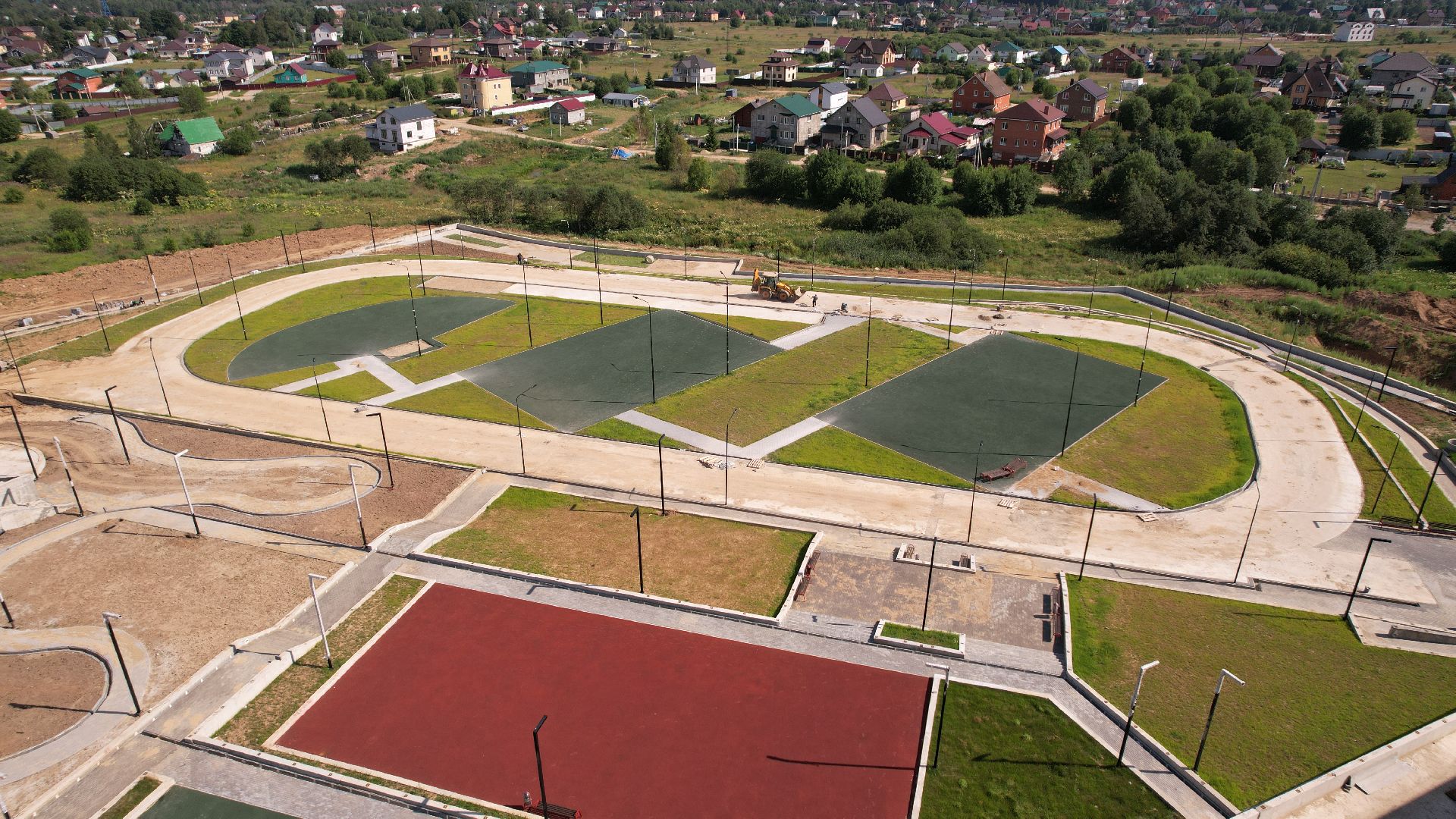 видео с коптера, школа, сергиев посад,