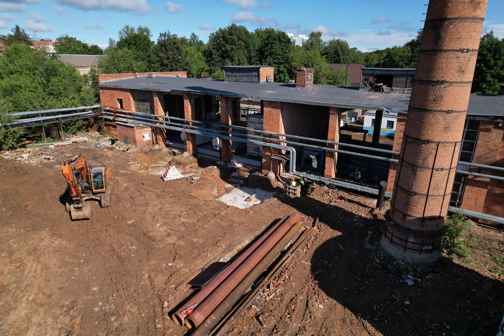 видео с коптера, котельная, жкх, отопление,