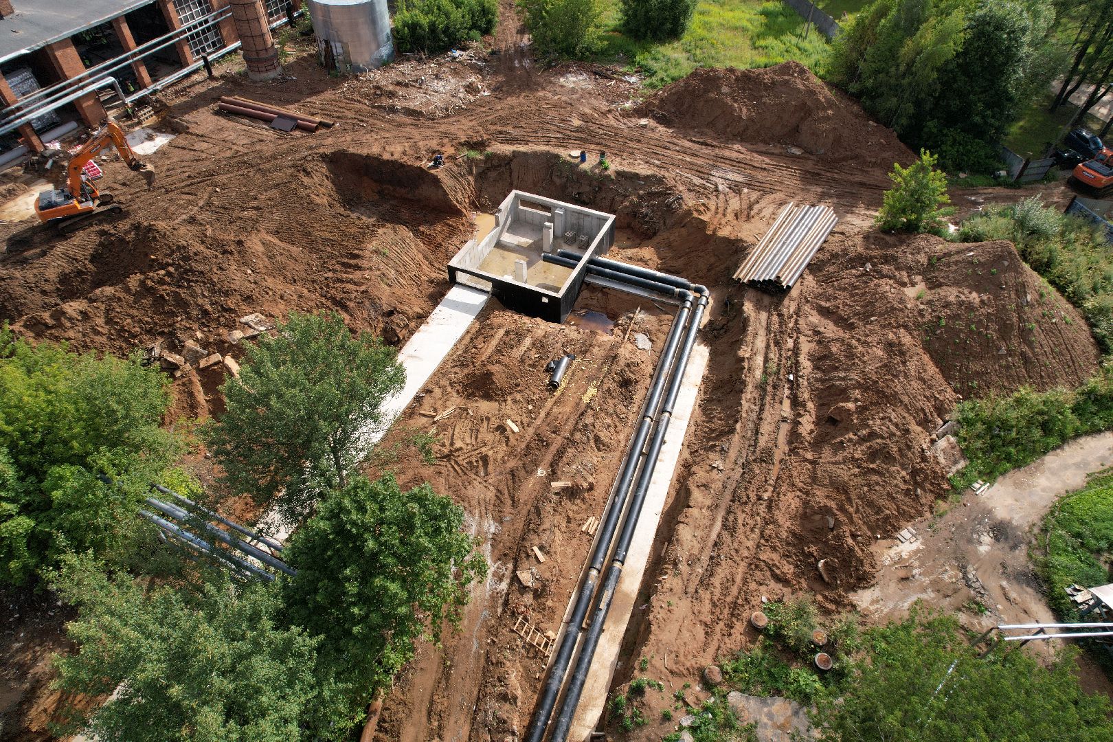 видео с коптера, котельная, жкх, отопление,