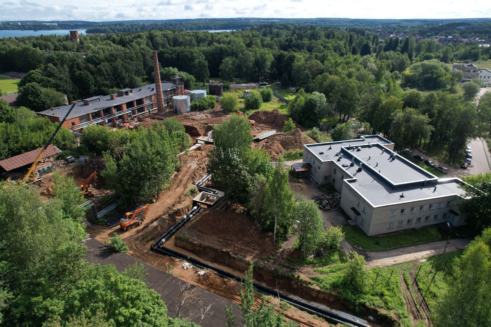 видео с коптера, котельная, жкх, отопление,