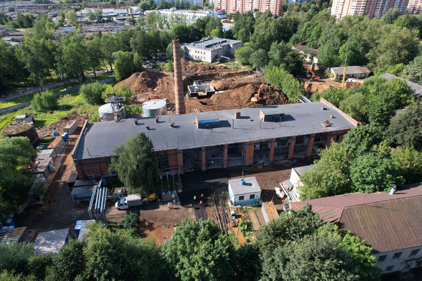 видео с коптера, котельная, жкх, отопление,