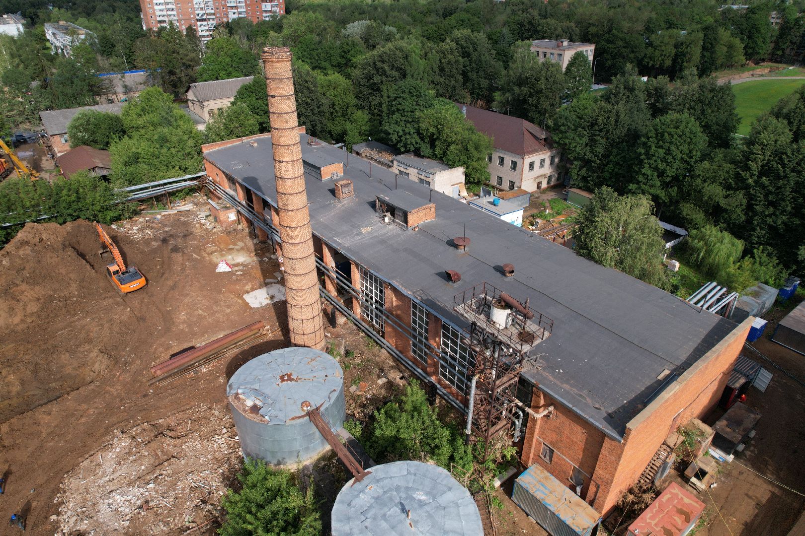 видео с коптера, котельная, жкх, отопление,