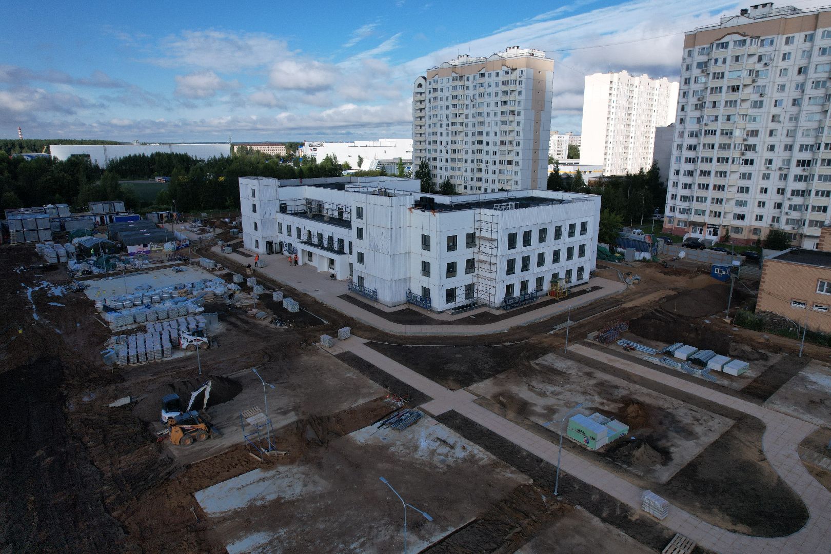 видео с коптера, садик, солнечногорск,