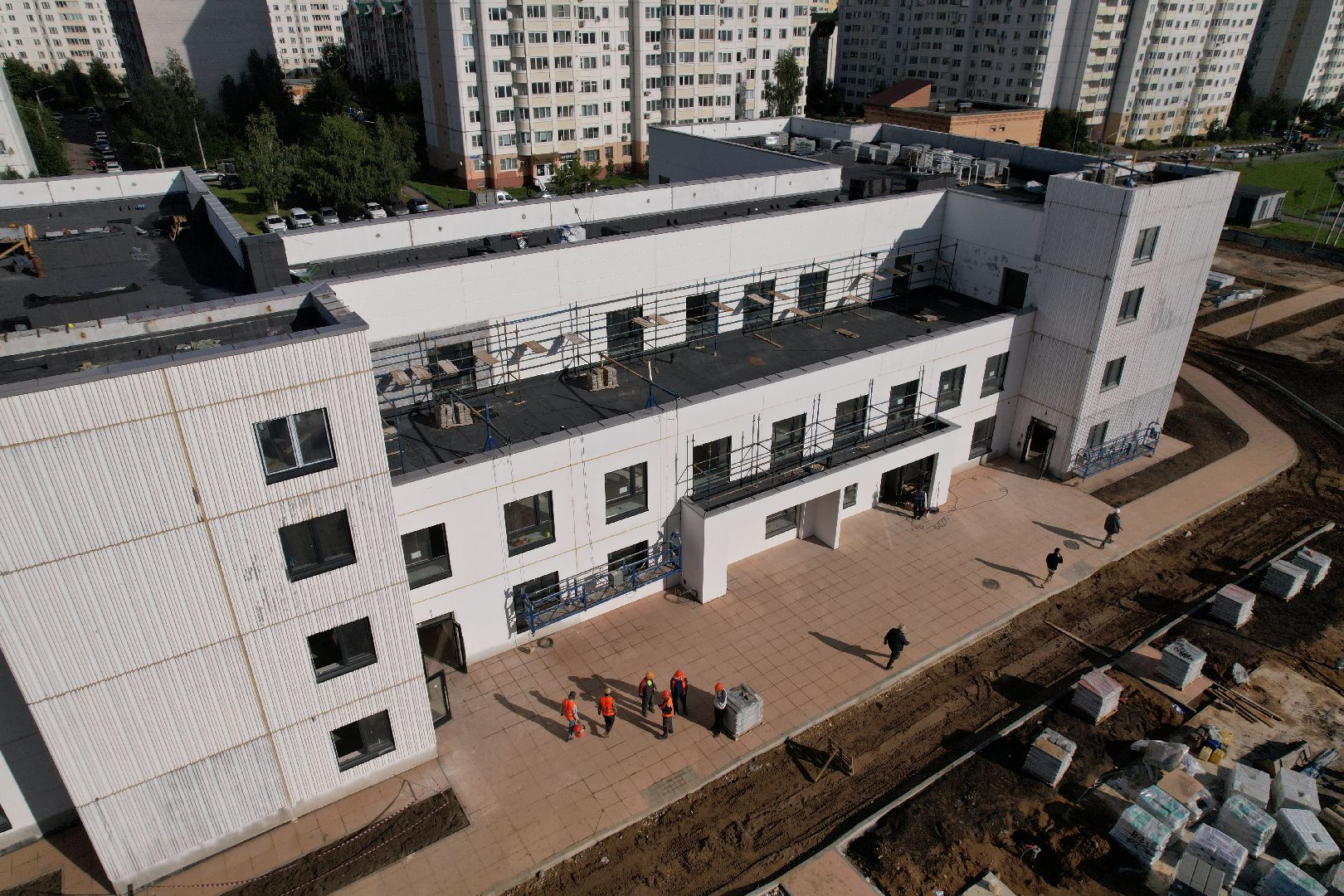 видео с коптера, садик, солнечногорск,