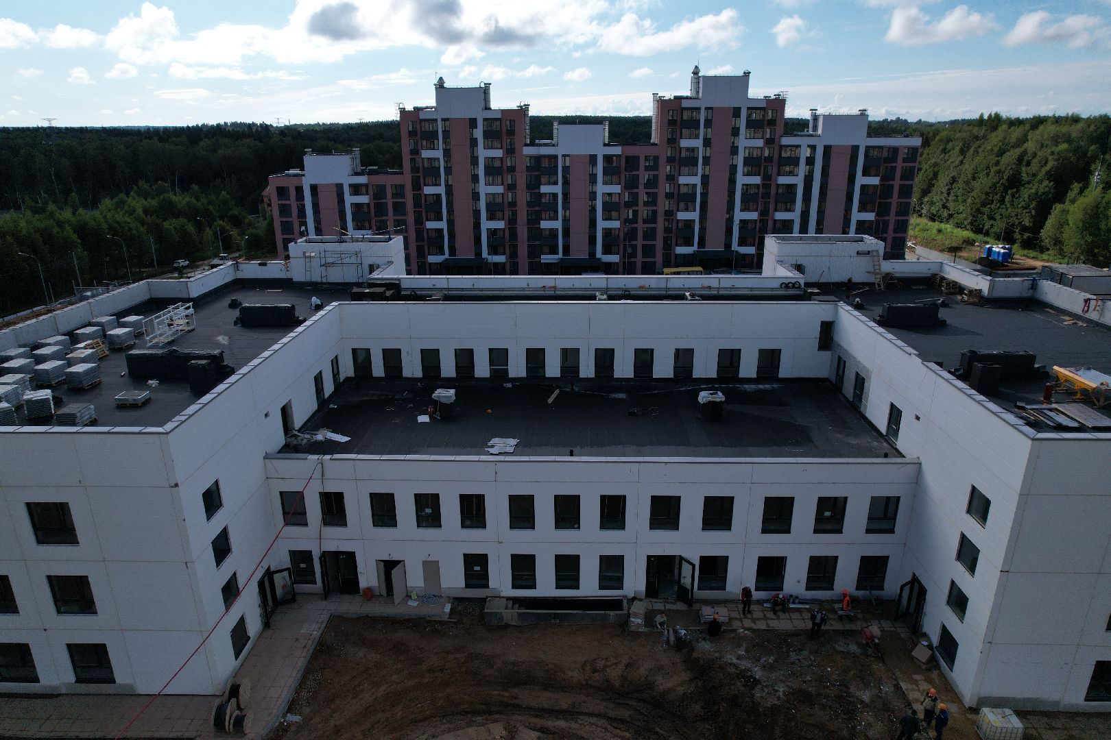 видео с коптера, садик, солнечногорск,