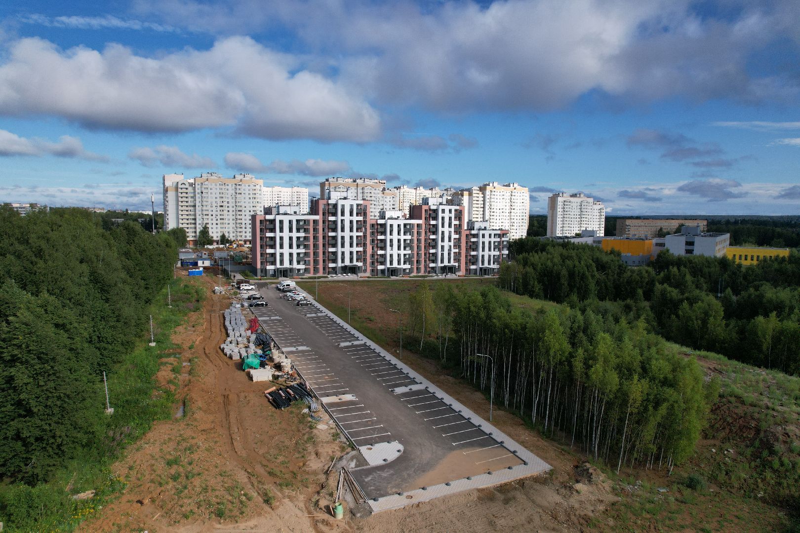 видео с коптера, садик, солнечногорск,