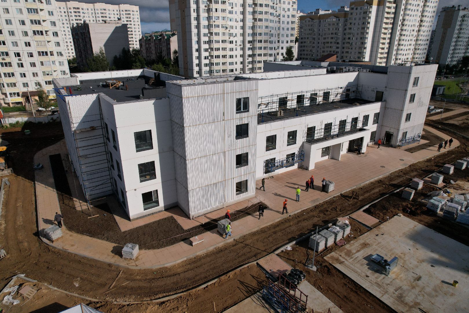 видео с коптера, садик, солнечногорск,