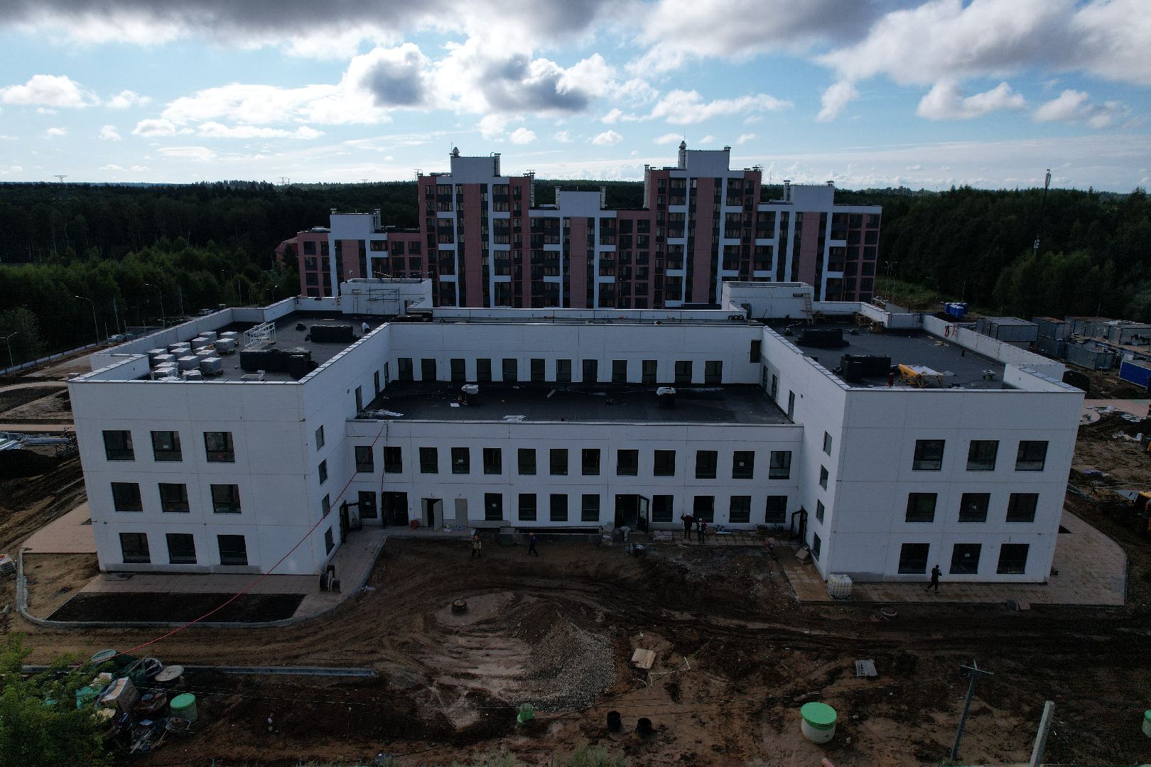 видео с коптера, садик, солнечногорск,