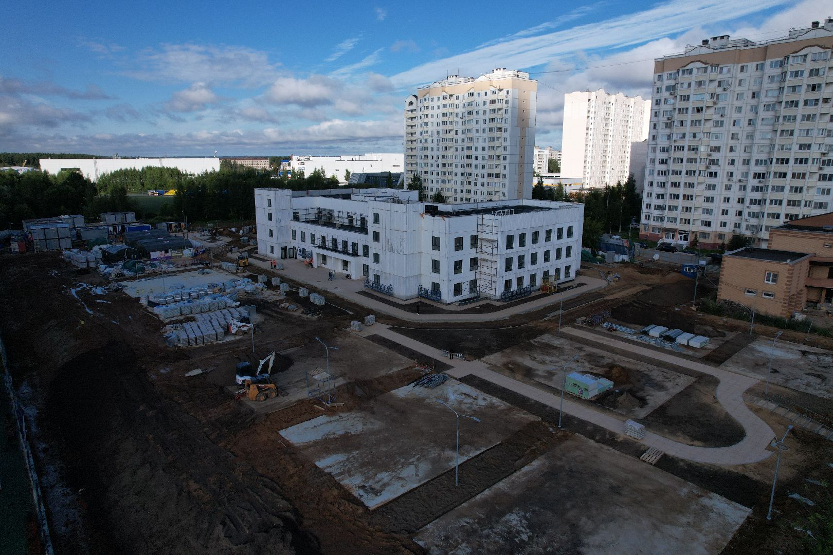 видео с коптера, садик, солнечногорск,
