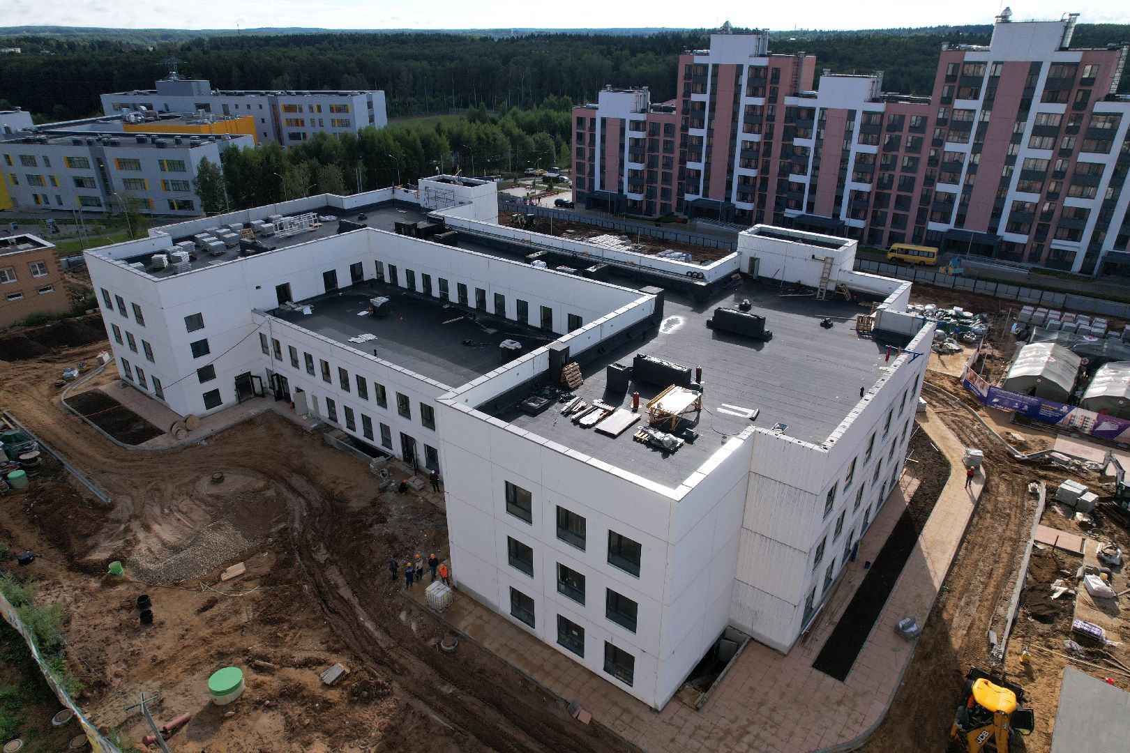 видео с коптера, садик, солнечногорск,