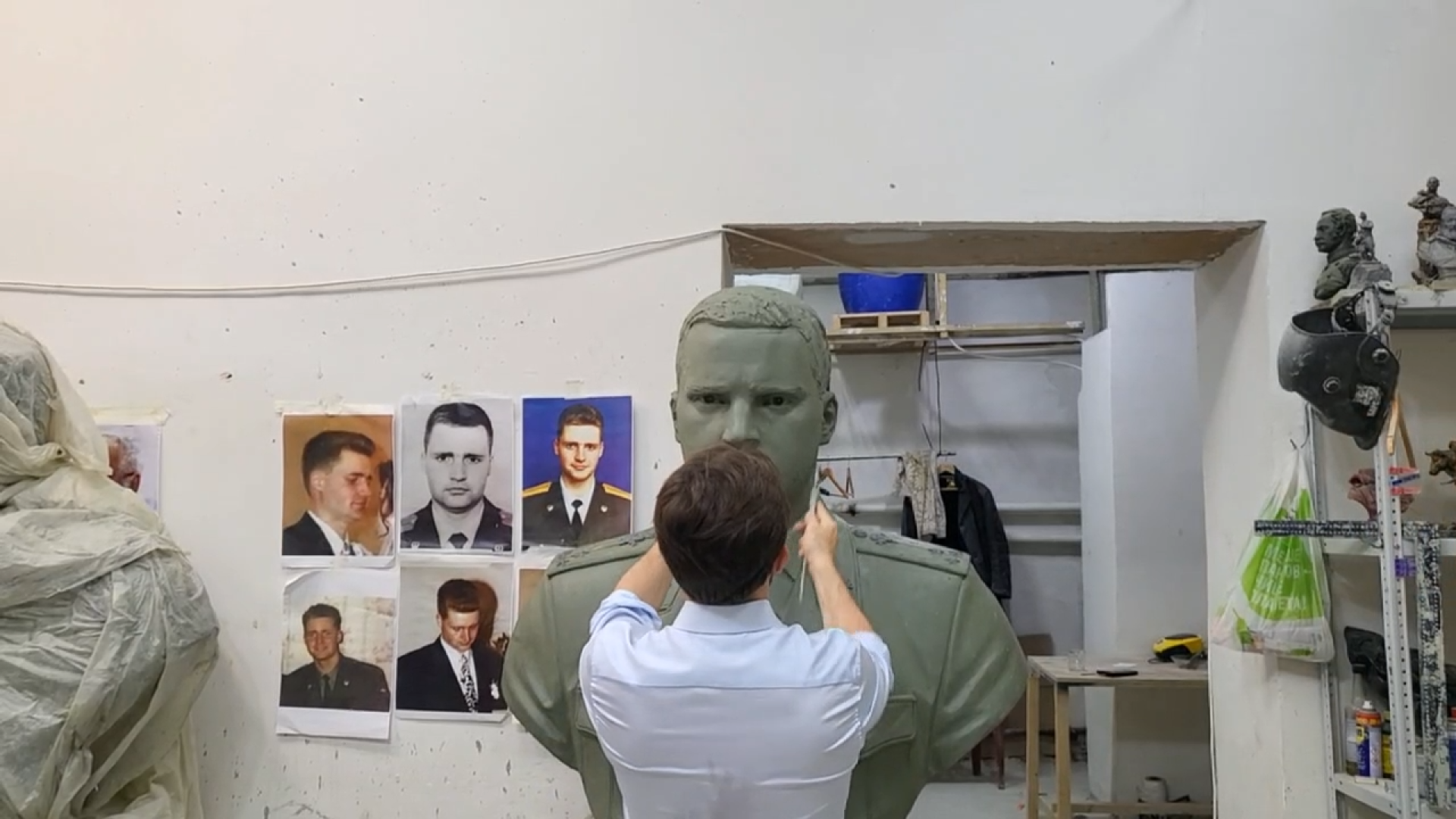 герой россии валерий попов, скульптор Чебаненко, аллея героев, Герои России Власиха, Валерий Попов Власиха,