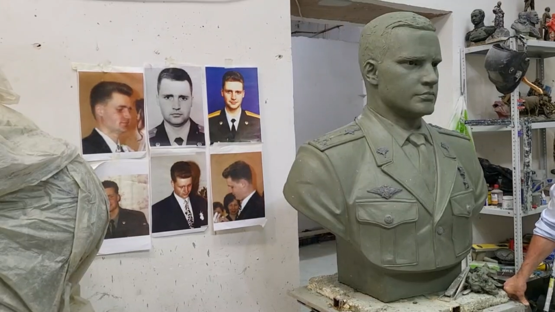 герой россии валерий попов, скульптор Чебаненко, аллея героев, Герои России Власиха, Валерий Попов Власиха,