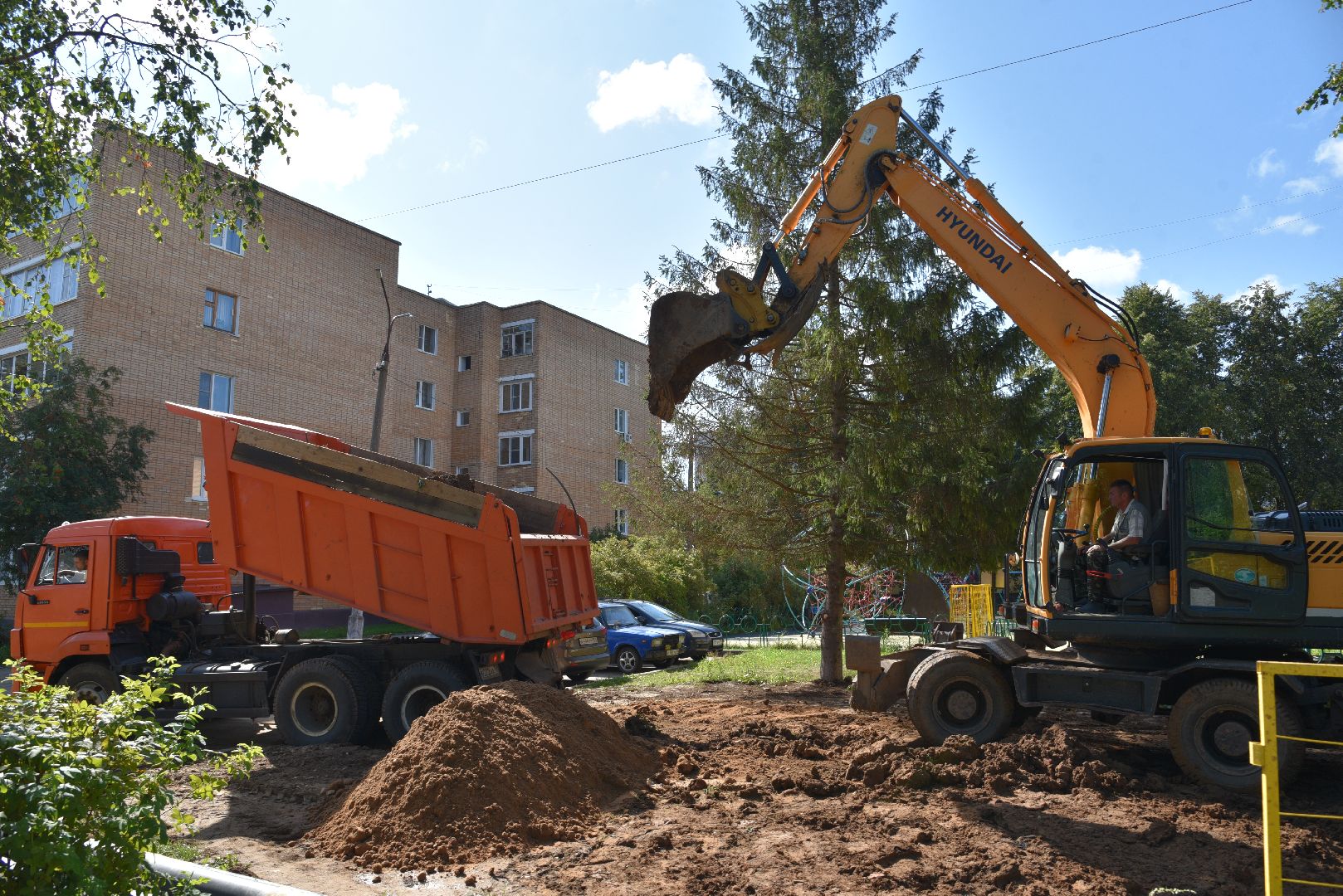 лотошино, благоустройство, замена теплосетей, замена теплотрассы, жкх, жкх и благоустройство, подготовка к зимнему сезону,