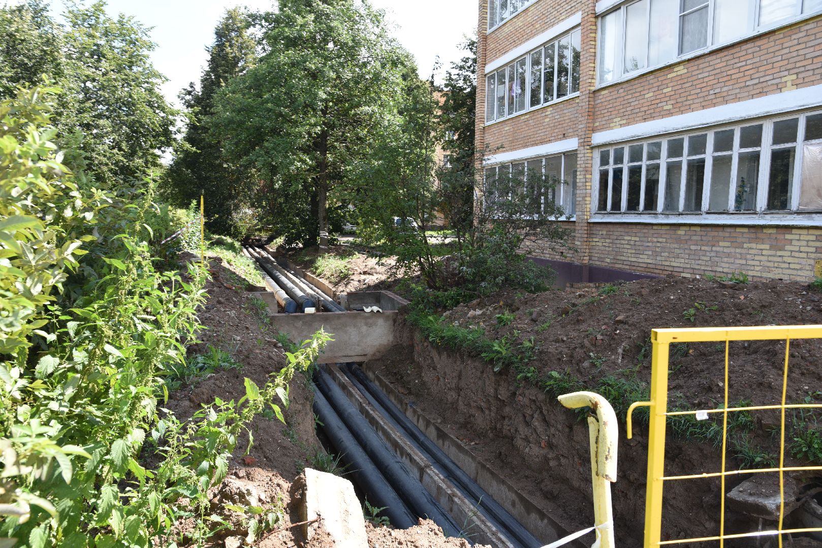 лотошино, благоустройство, замена теплосетей, замена теплотрассы, жкх, жкх и благоустройство, подготовка к зимнему сезону,