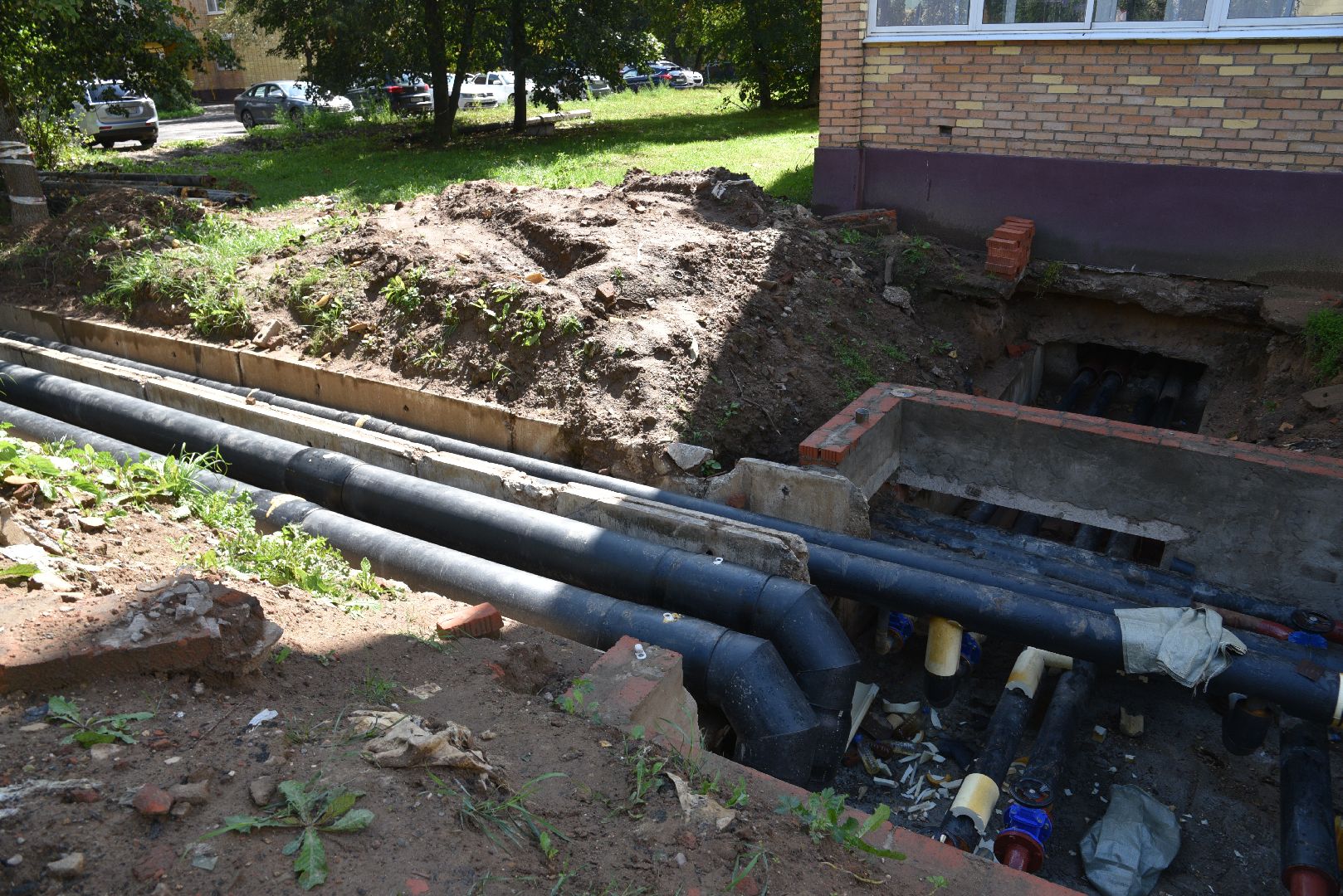 лотошино, благоустройство, замена теплосетей, замена теплотрассы, жкх, жкх и благоустройство, подготовка к зимнему сезону,