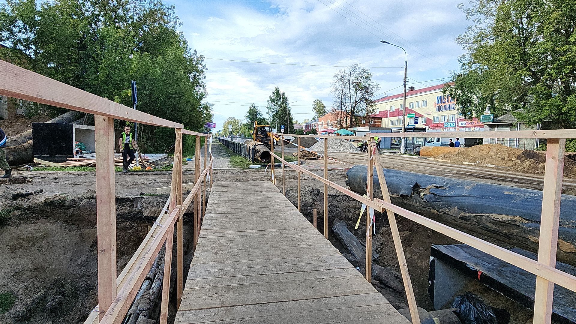 электросталь, мой город, дорога, ремонт тепловых сетей, ремонт теплосетей, ремонт теплотрассы, ремонт теплосети, автомобильное движение, ремонт дороги, жкх,