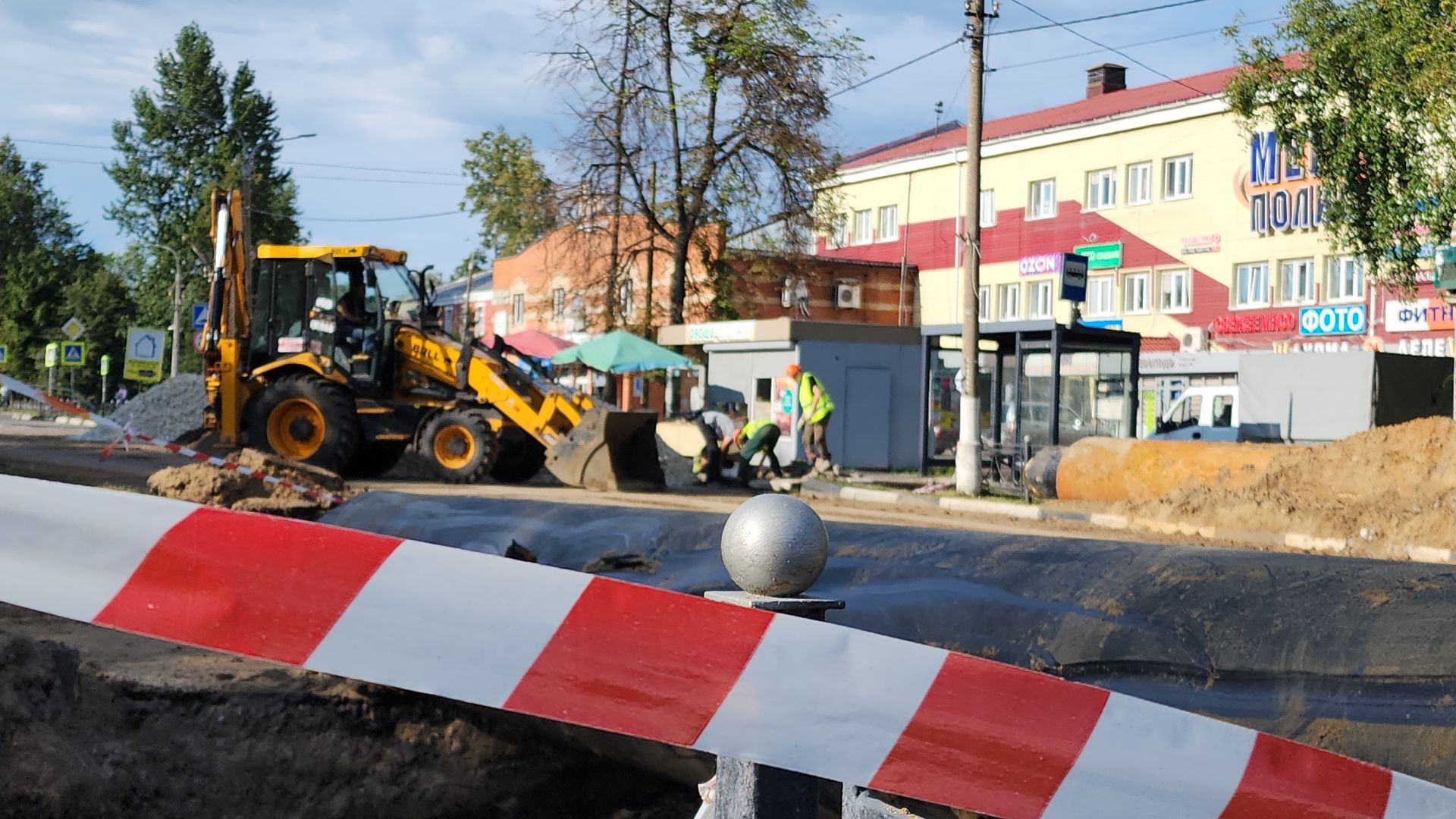 электросталь, мой город, дорога, ремонт тепловых сетей, ремонт теплосетей, ремонт теплотрассы, ремонт теплосети, автомобильное движение, ремонт дороги, жкх,