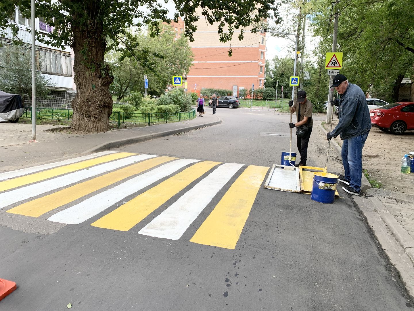 Балашиха, Подмосковье, Дороги, пешеходная разметка,