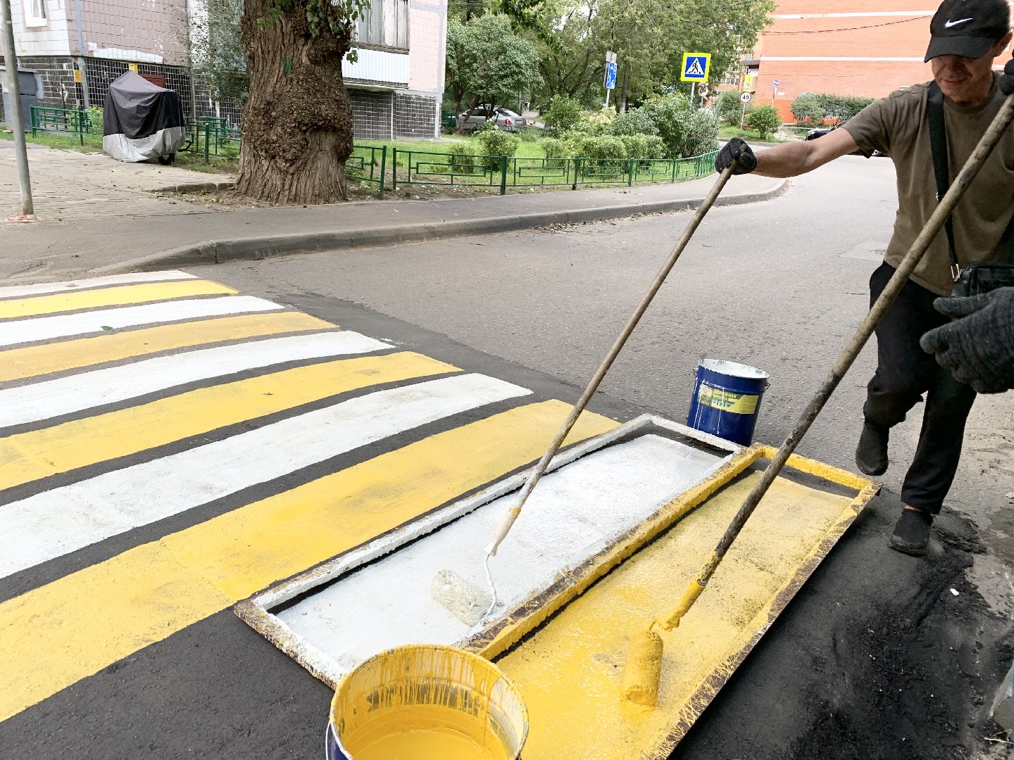 Балашиха, Подмосковье, Дороги, пешеходная разметка,