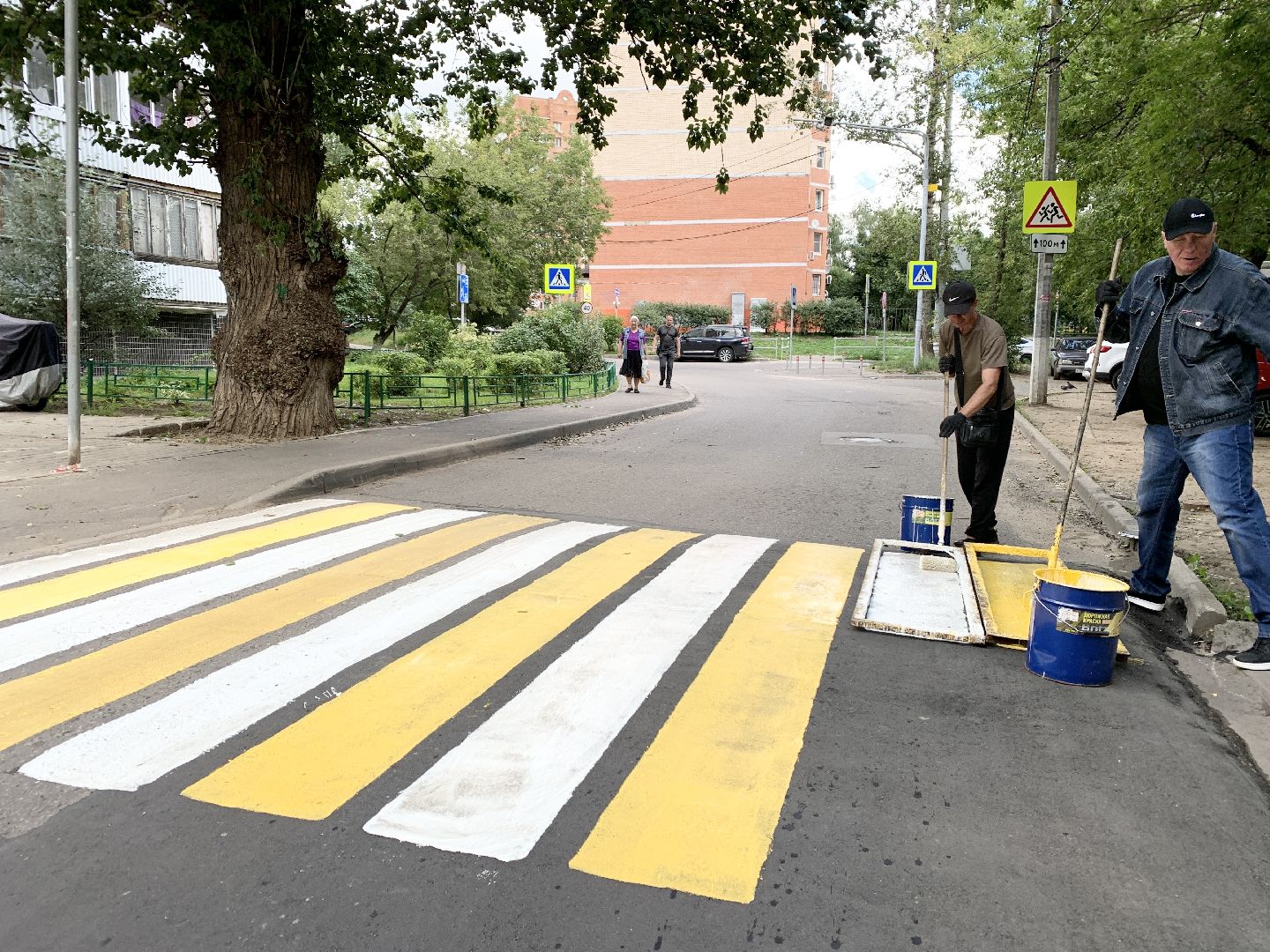 Балашиха, Подмосковье, Дороги, пешеходная разметка,