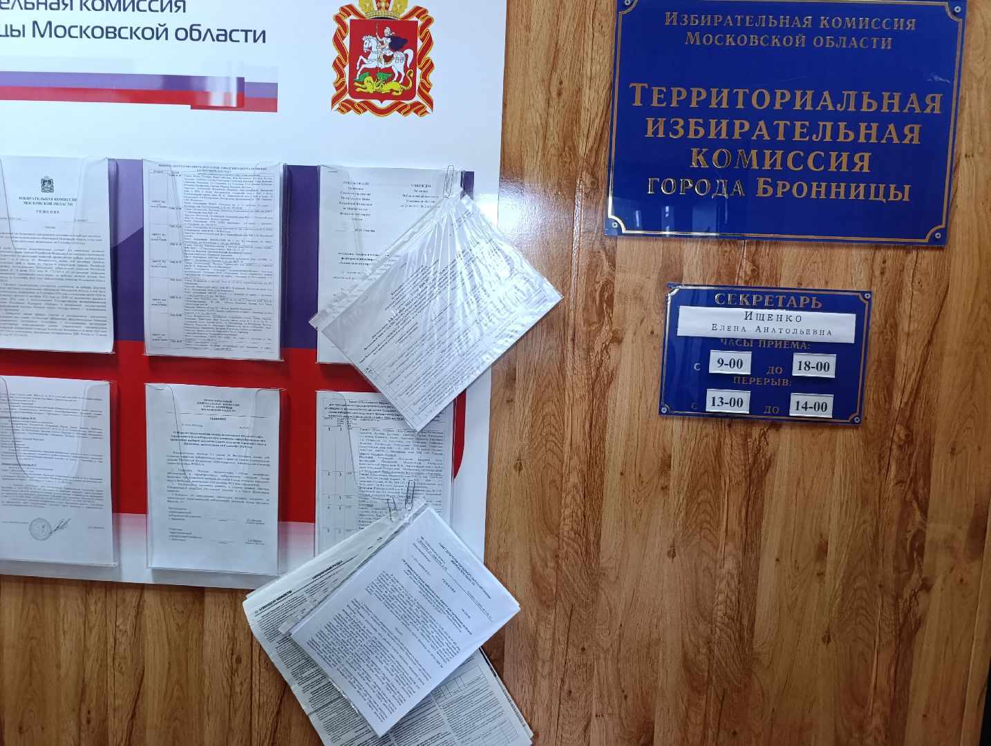 Бронницы, Выборы в Совет депутатов 2024, Подготовка к выборам депутатов, Работа ТИК,