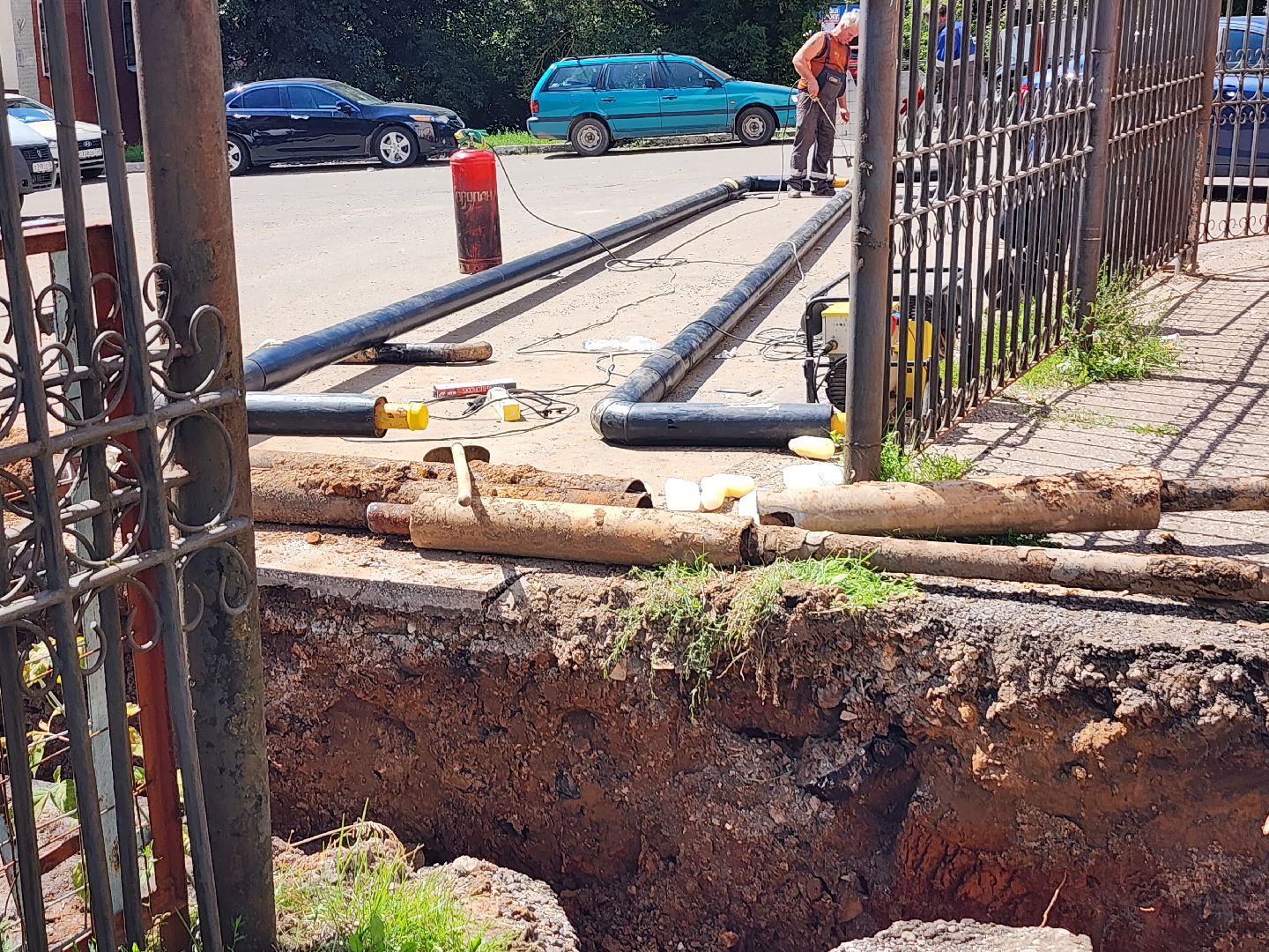 серпухов, улица нагорная, Газпром теплоэнерго МО, гидравлические испытания, прорыв трубы,подготовка к зиме,