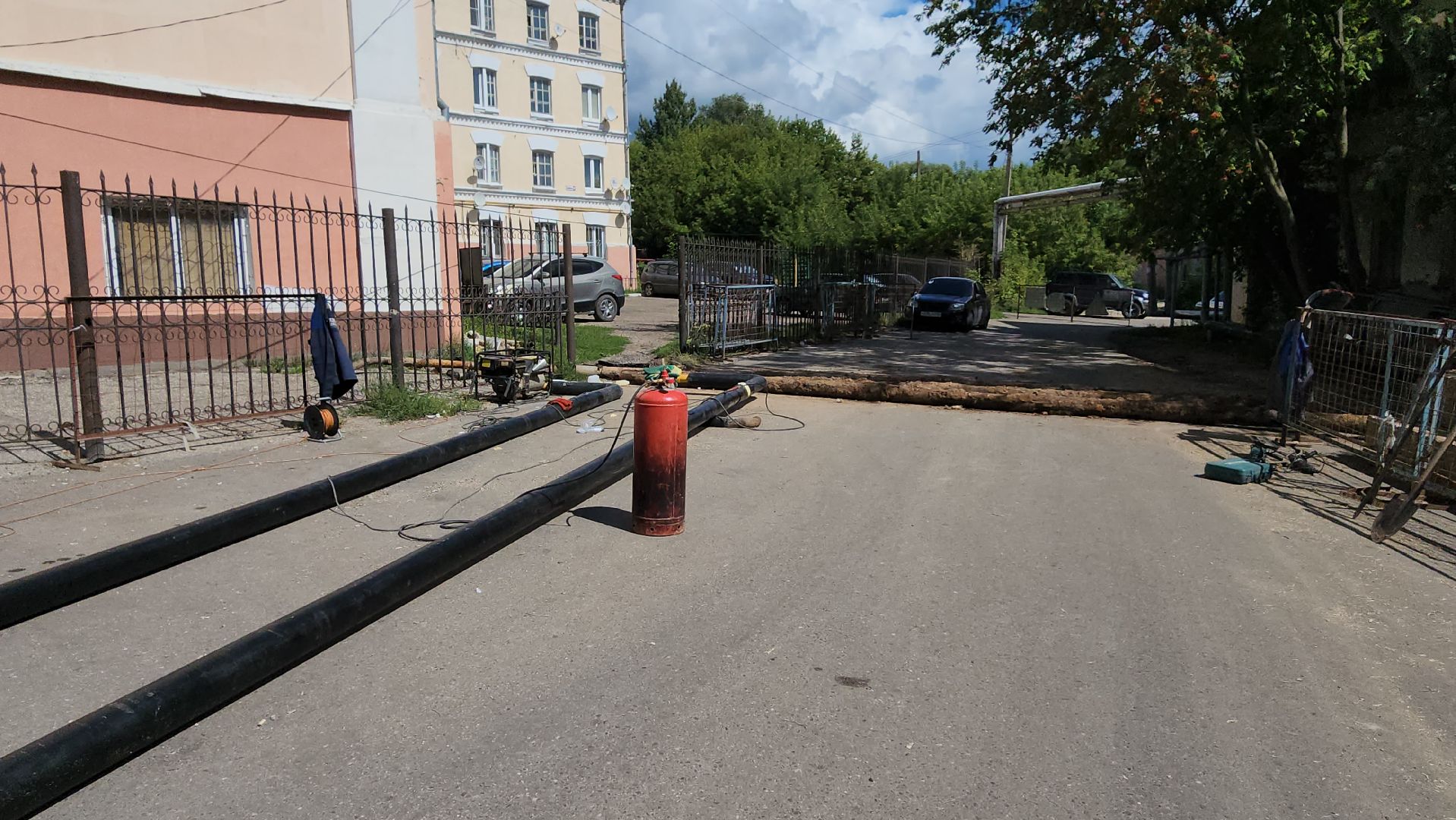 серпухов, улица нагорная, Газпром теплоэнерго МО, гидравлические испытания, прорыв трубы,подготовка к зиме,