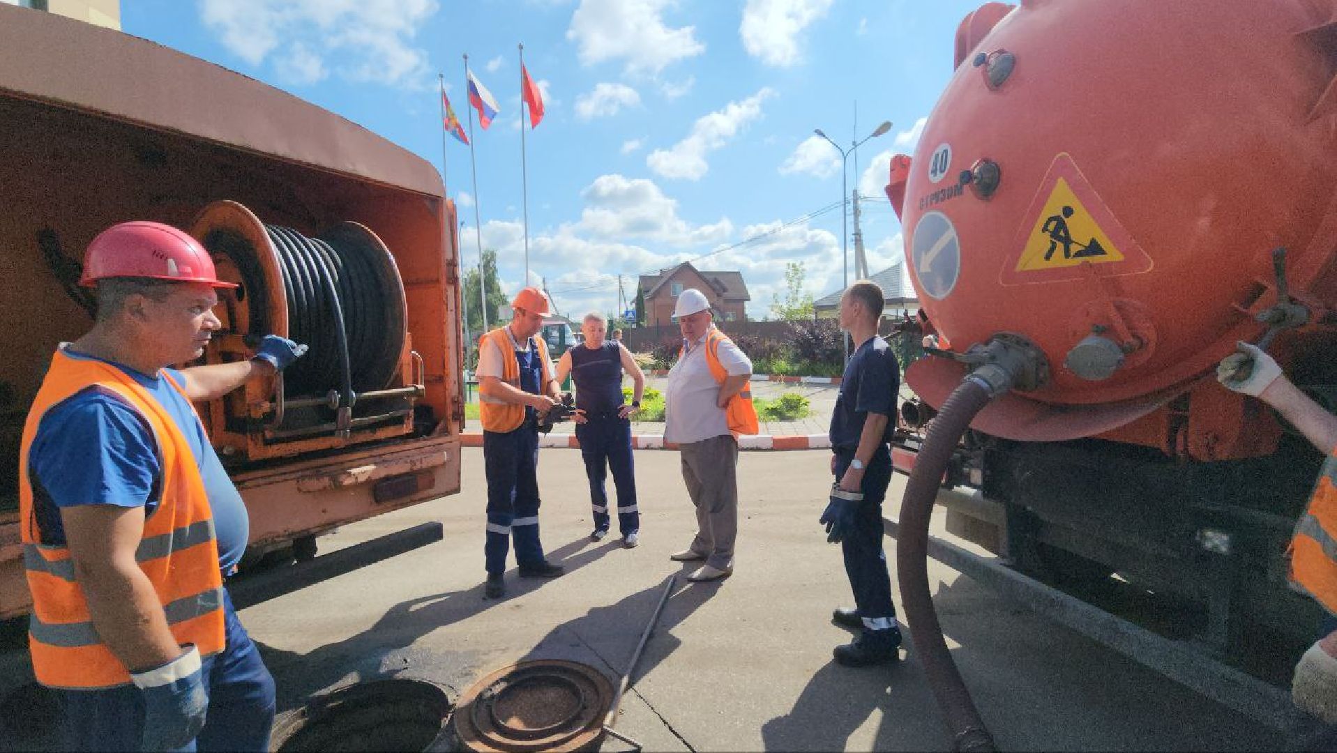 люберцы, поселок люберецкий водоканал, ливневая канализация, аварийная бригада,