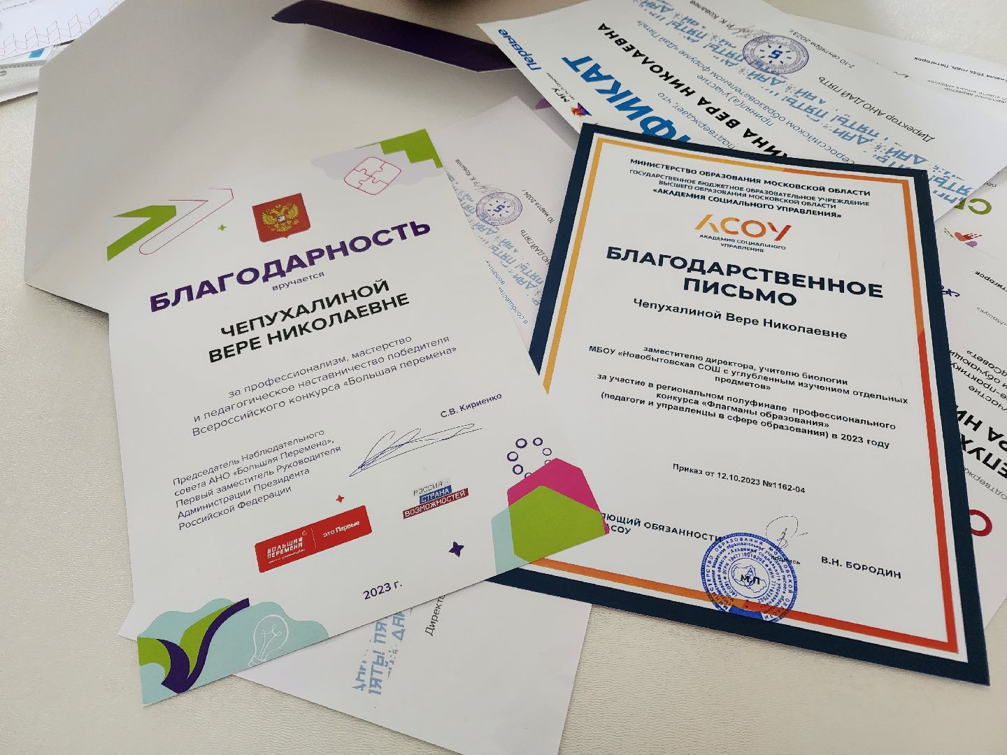 Чехов, село Новый быт, школа, учитель биологии, Вера Чепухалина, региональный конкурс, лауреат, победители, премия губернатора Московской области,