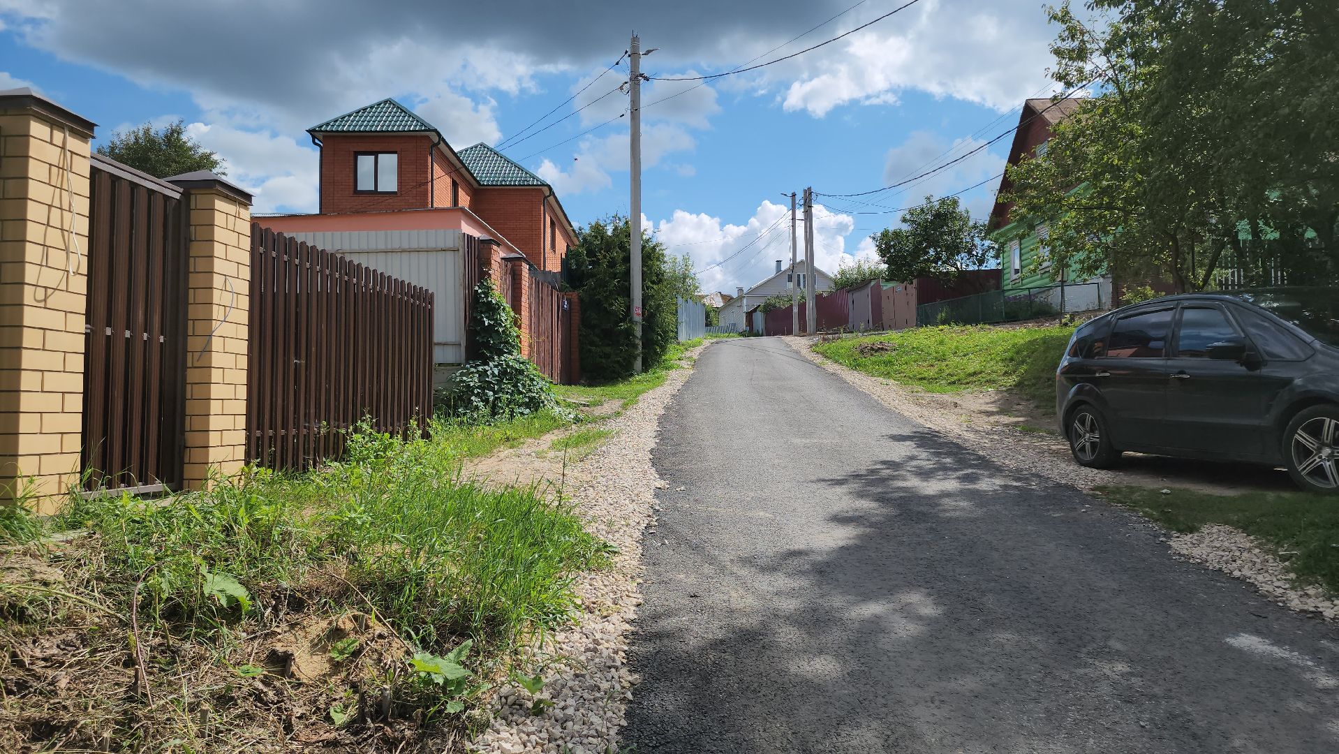 кашира, ремонт дорог, новая дорога, переулок осин, асфальтирование дорог,