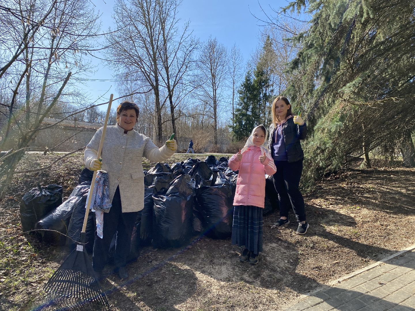 Чехов, субботник, парк, сквер, уборка, благоустройство