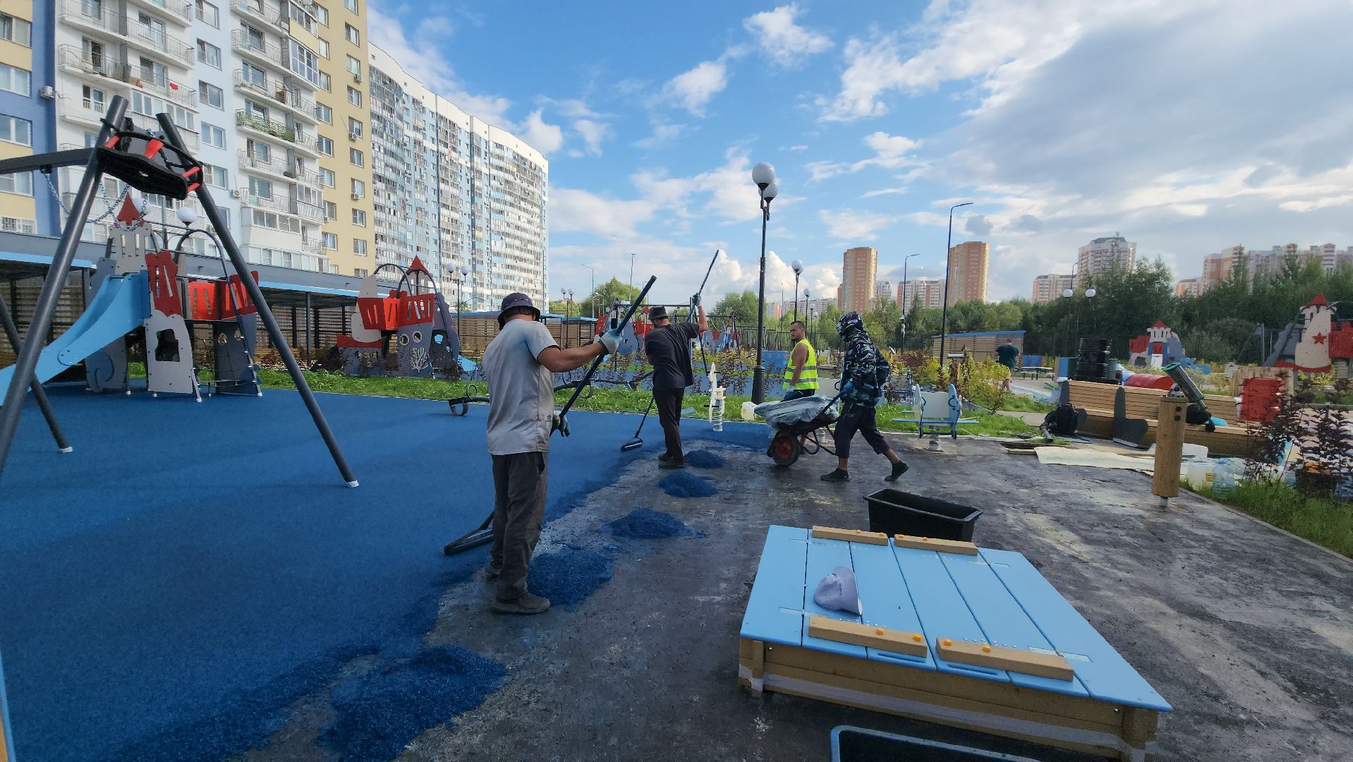 Стройка, Детский сад, детские игровые площадки, лобня,