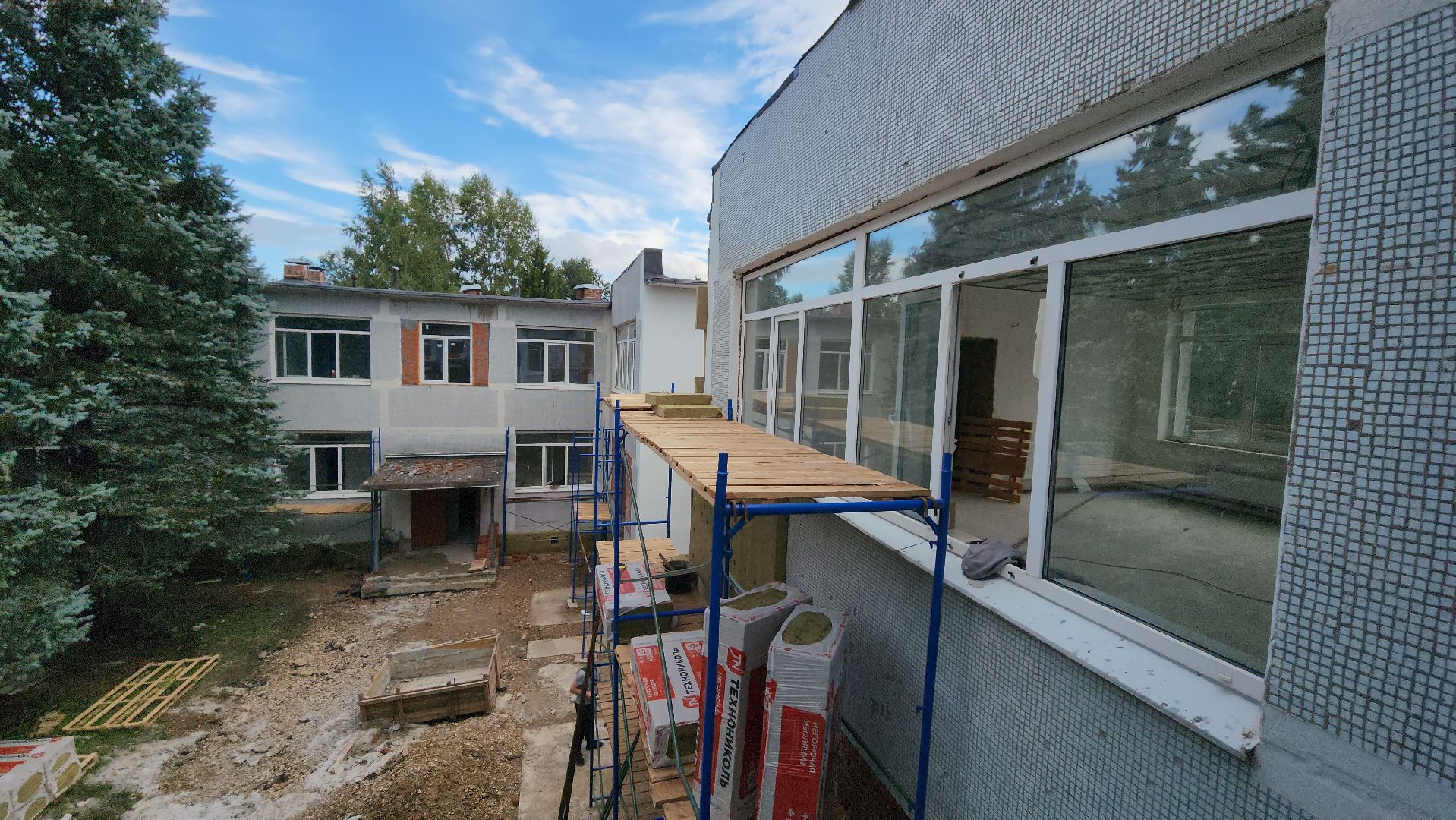 серпухов, поселок пролетарский, ремонт школы, плитка, образование,