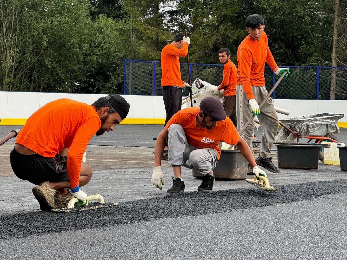 резиновое покрытие, жители, городской округ восход, универсальная площадка, дети, безопасность,