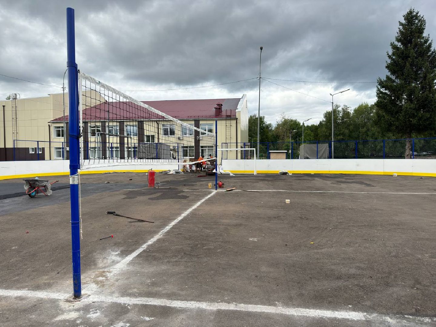 резиновое покрытие, жители, городской округ восход, универсальная площадка, дети, безопасность,