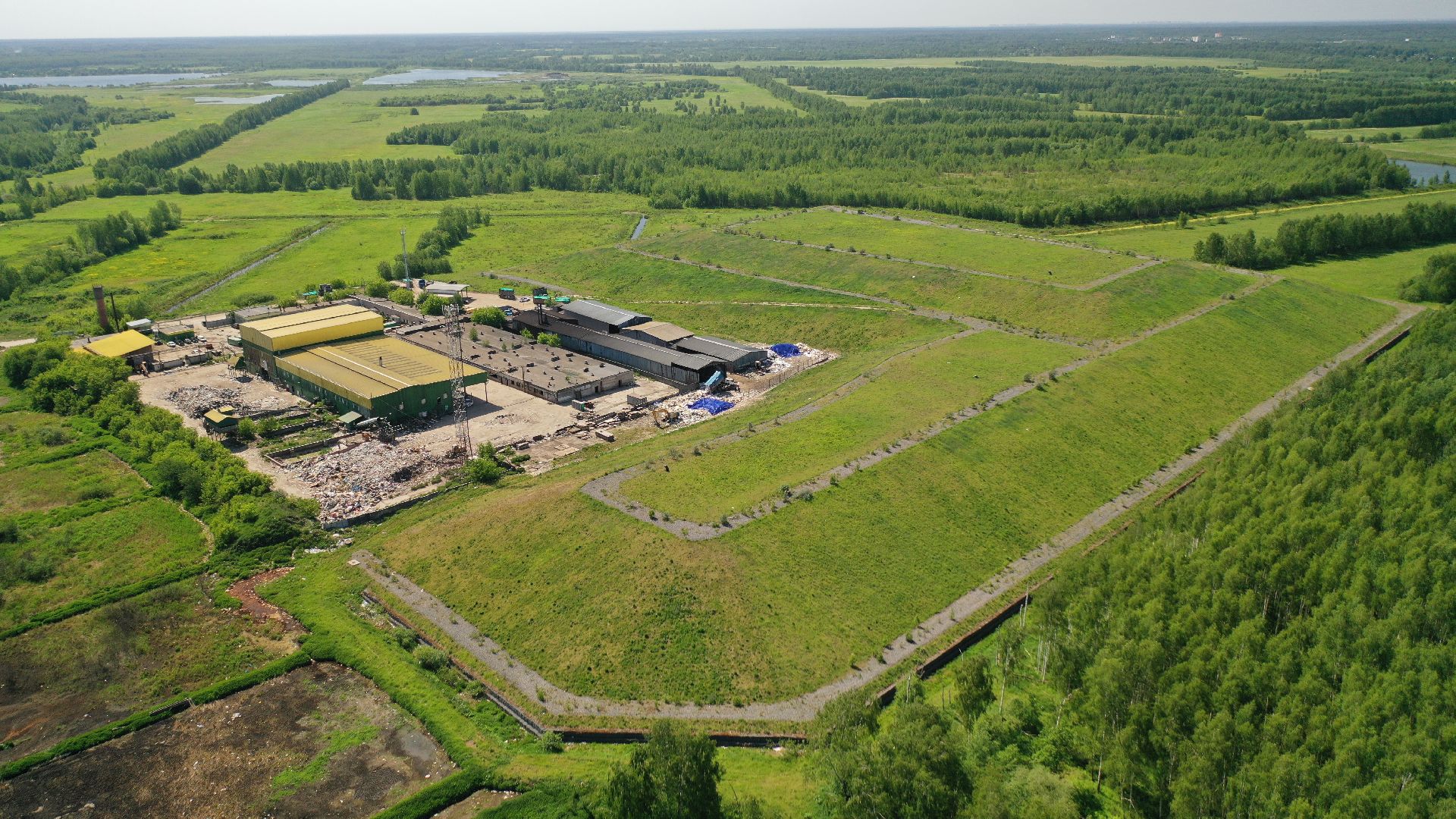 видео с коптера, полигон, экология, электросталь,