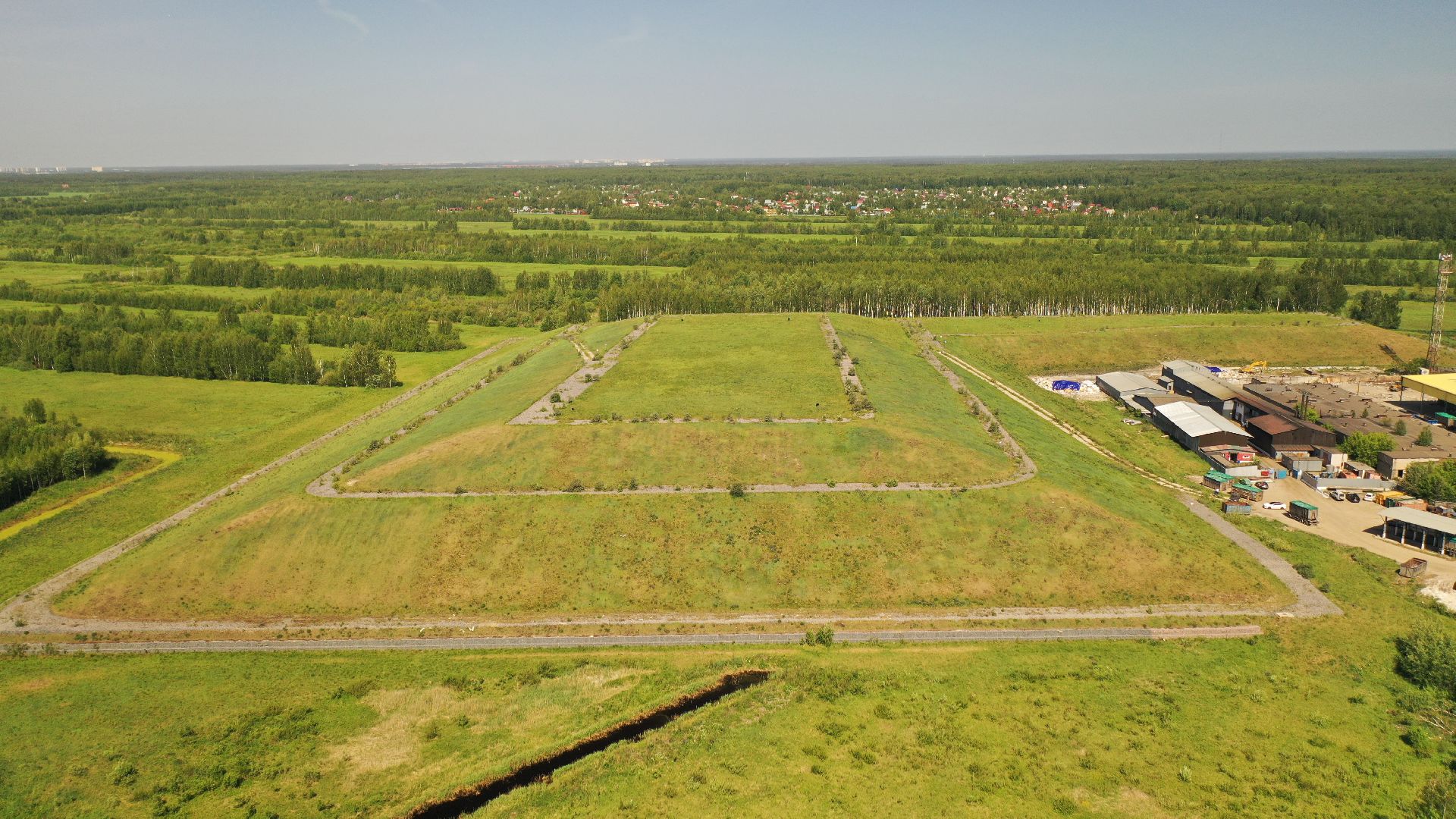 видео с коптера, полигон, экология, электросталь,