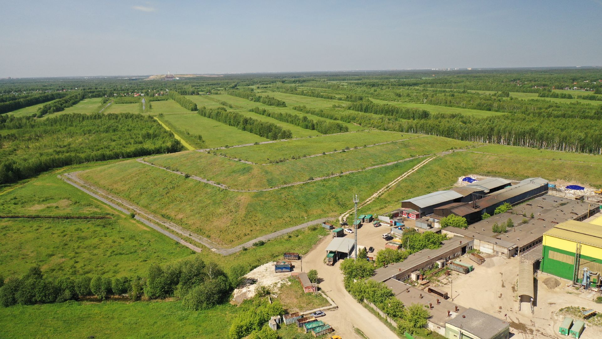 видео с коптера, полигон, экология, электросталь,