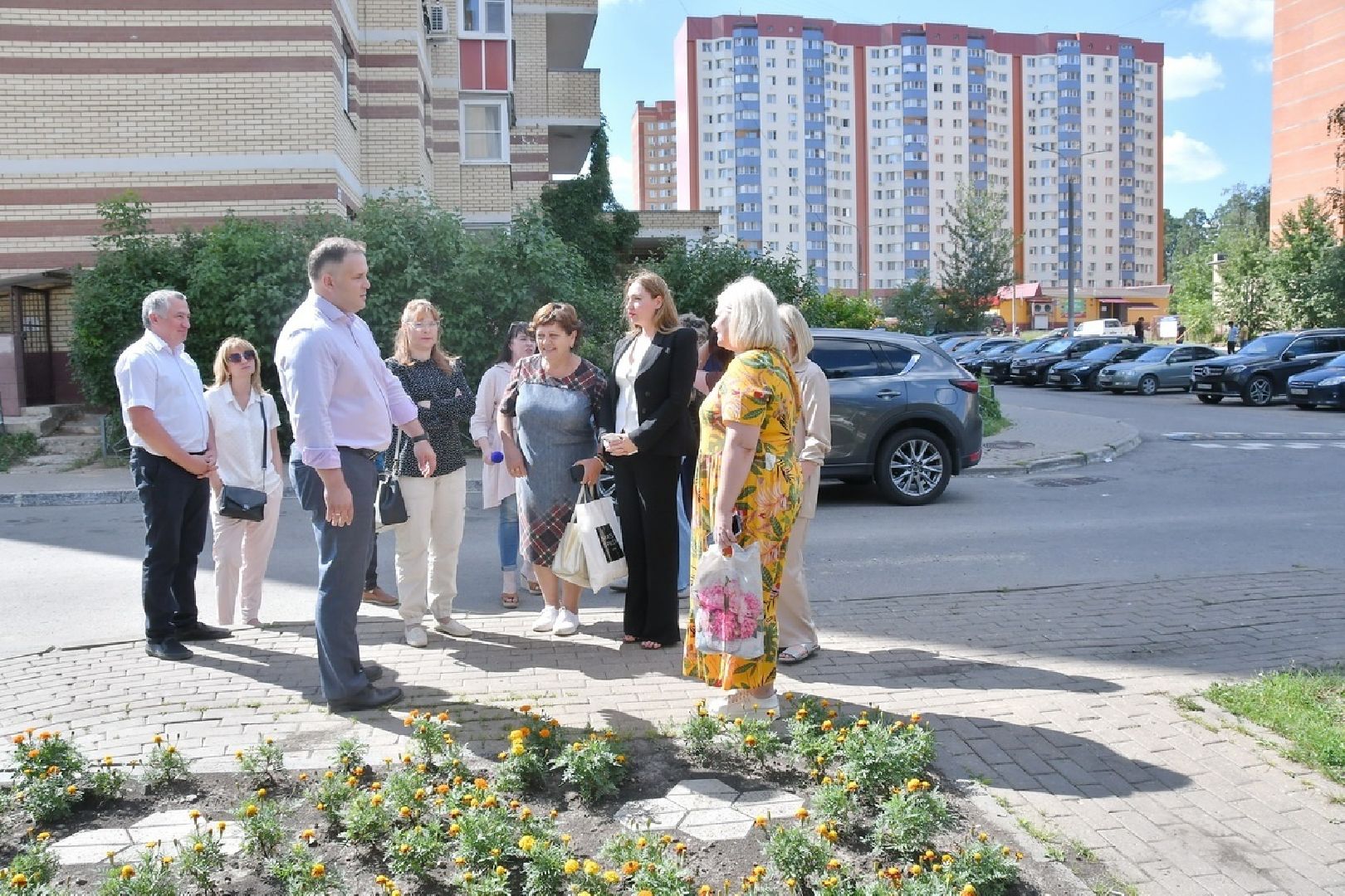 власиха благоустройство территории, Власиха мкр Школьный, Школьный новая парковка, Школьный Власиха благоустройство, новая парковка власиха,