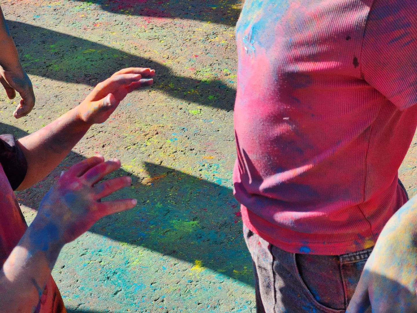 долгопрудный, центральный парк, пенное шоу, краски холи, дети,