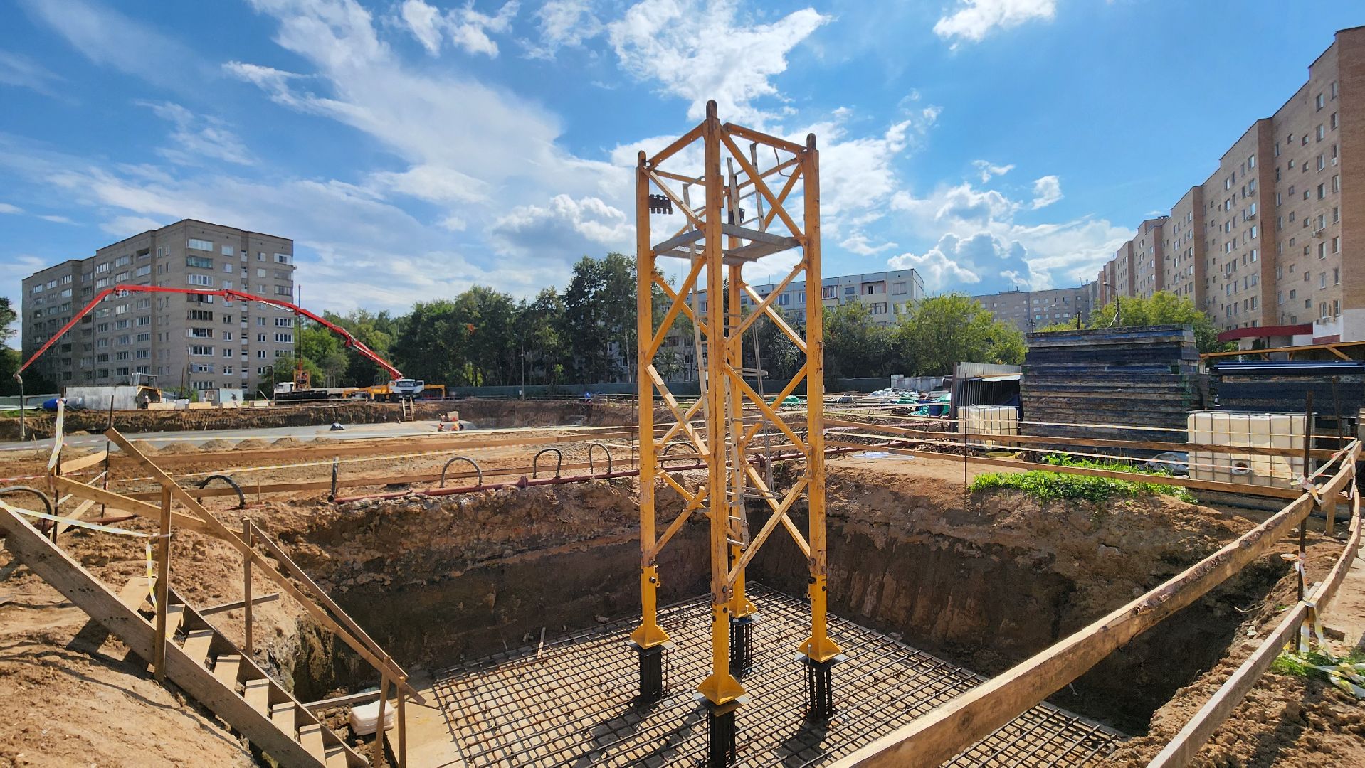 Солнечногорск, строительство, гимназия 6, пристройка к школе,